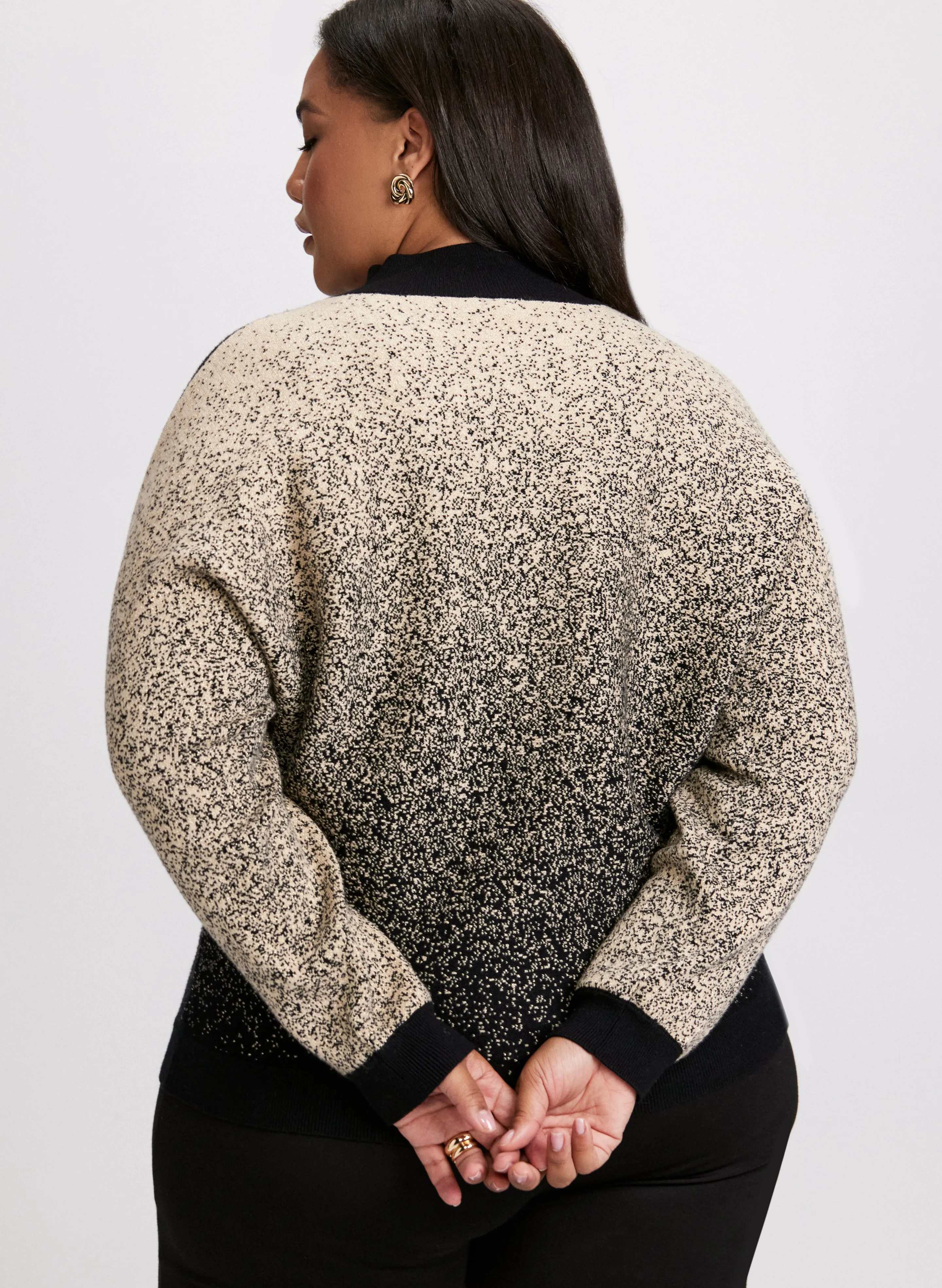 Two-Tone Lurex Sweater sold by Laura product image thumbnail 3
