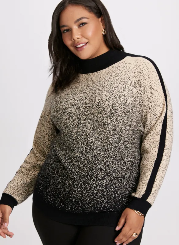 Two-Tone Lurex Sweater sold by Laura