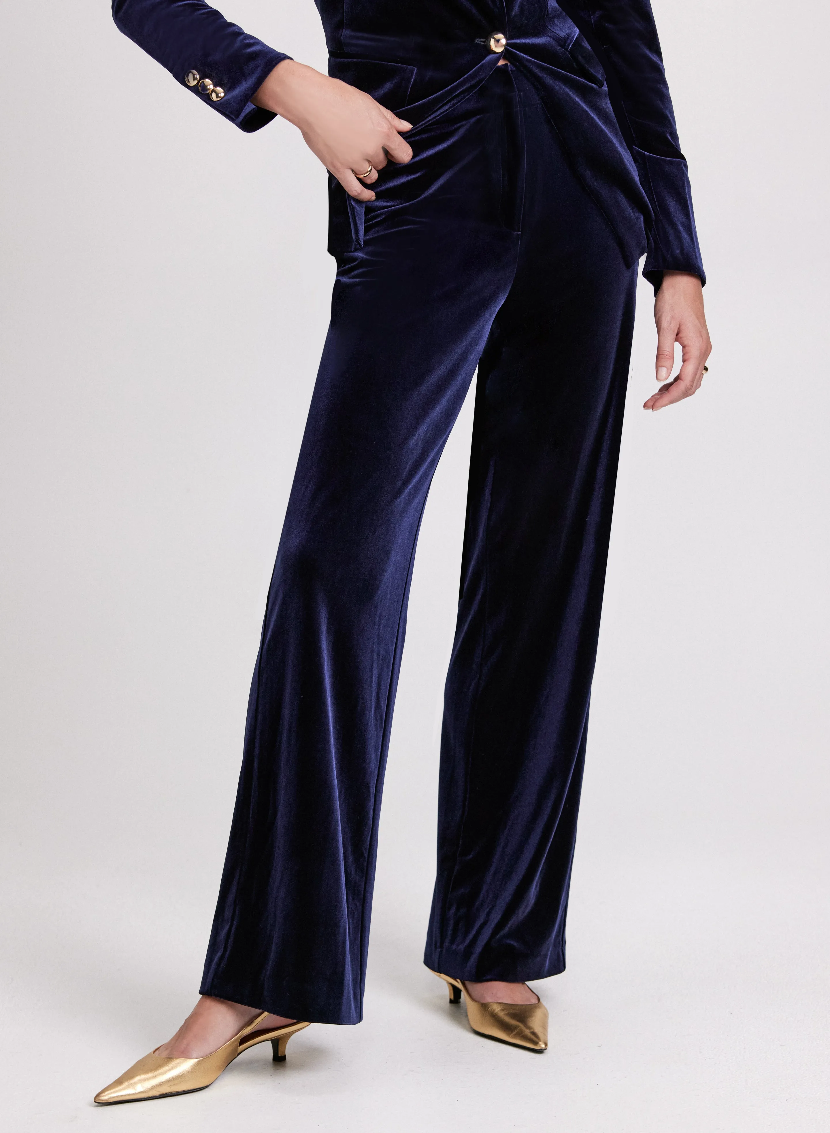 Olivia Velvet Wide Leg Pants - Regular sold by Laura