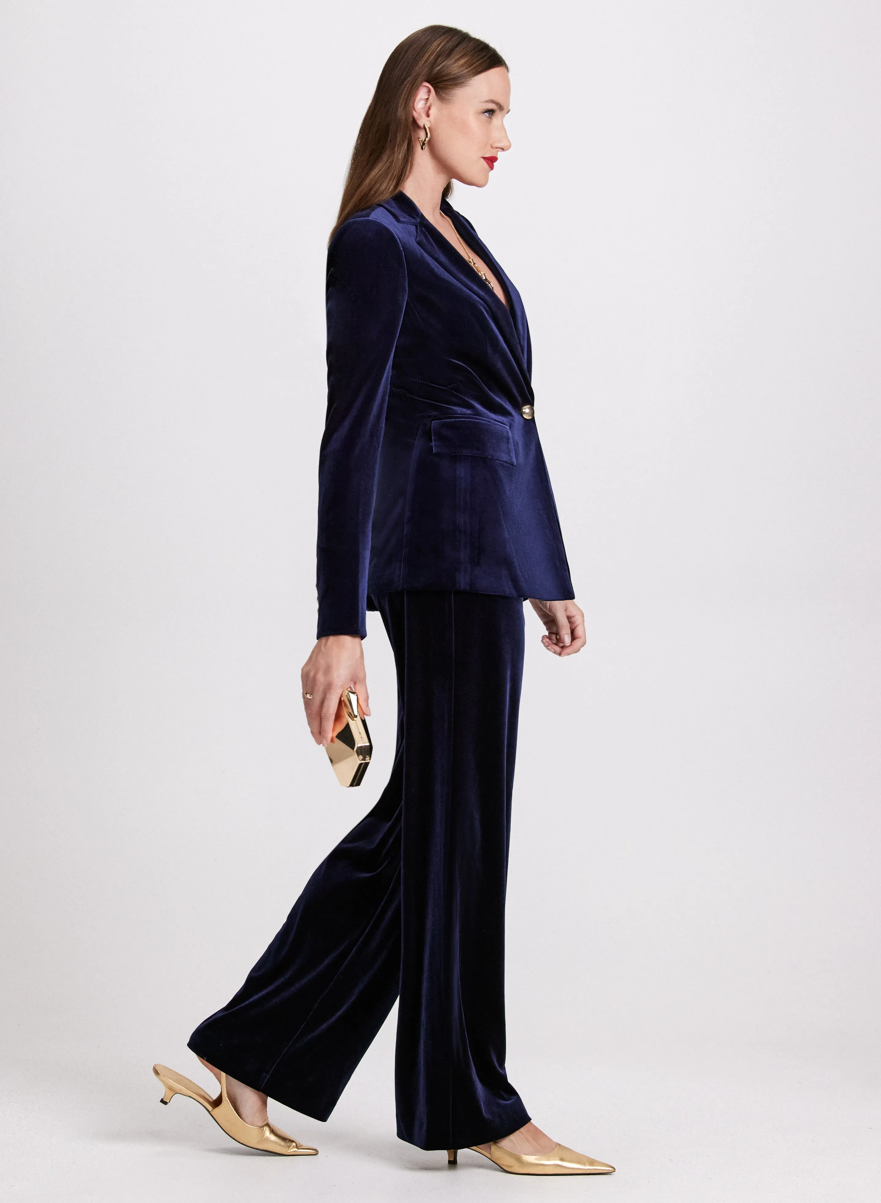 Olivia Velvet Wide Leg Pants - Regular sold by Laura product image thumbnail 2