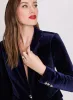 Velvet Flap Pocket Blazer sold by Laura