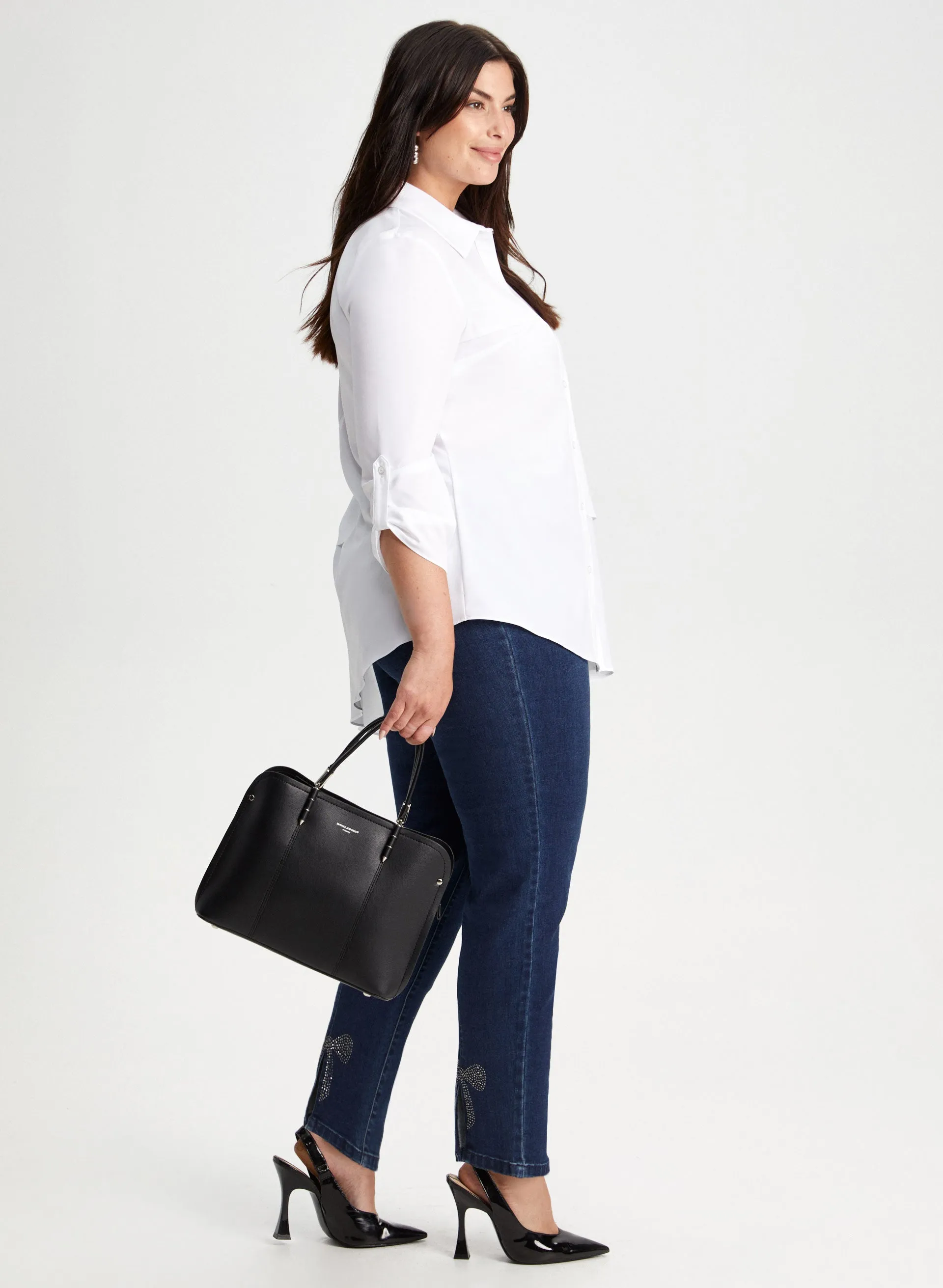 Joseph Ribkoff - 3/4 Sleeve Asymmetric Blouse sold by Laura product image thumbnail 5