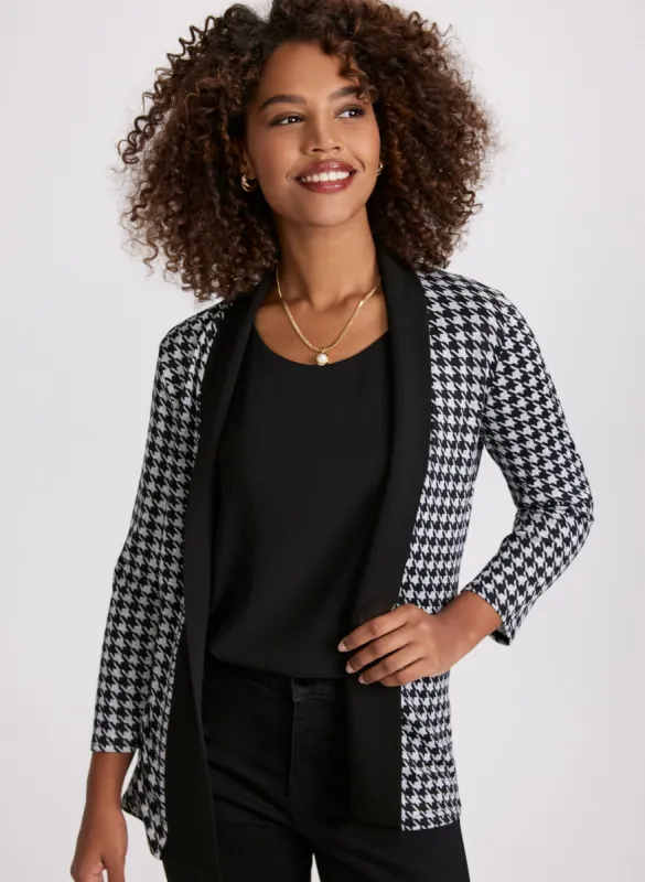 Houndstooth Knit Cardigan sold by Laura