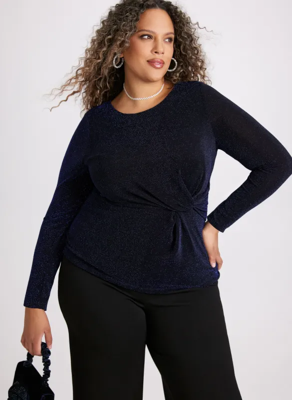 Metallic Twist Detail Top sold by Laura