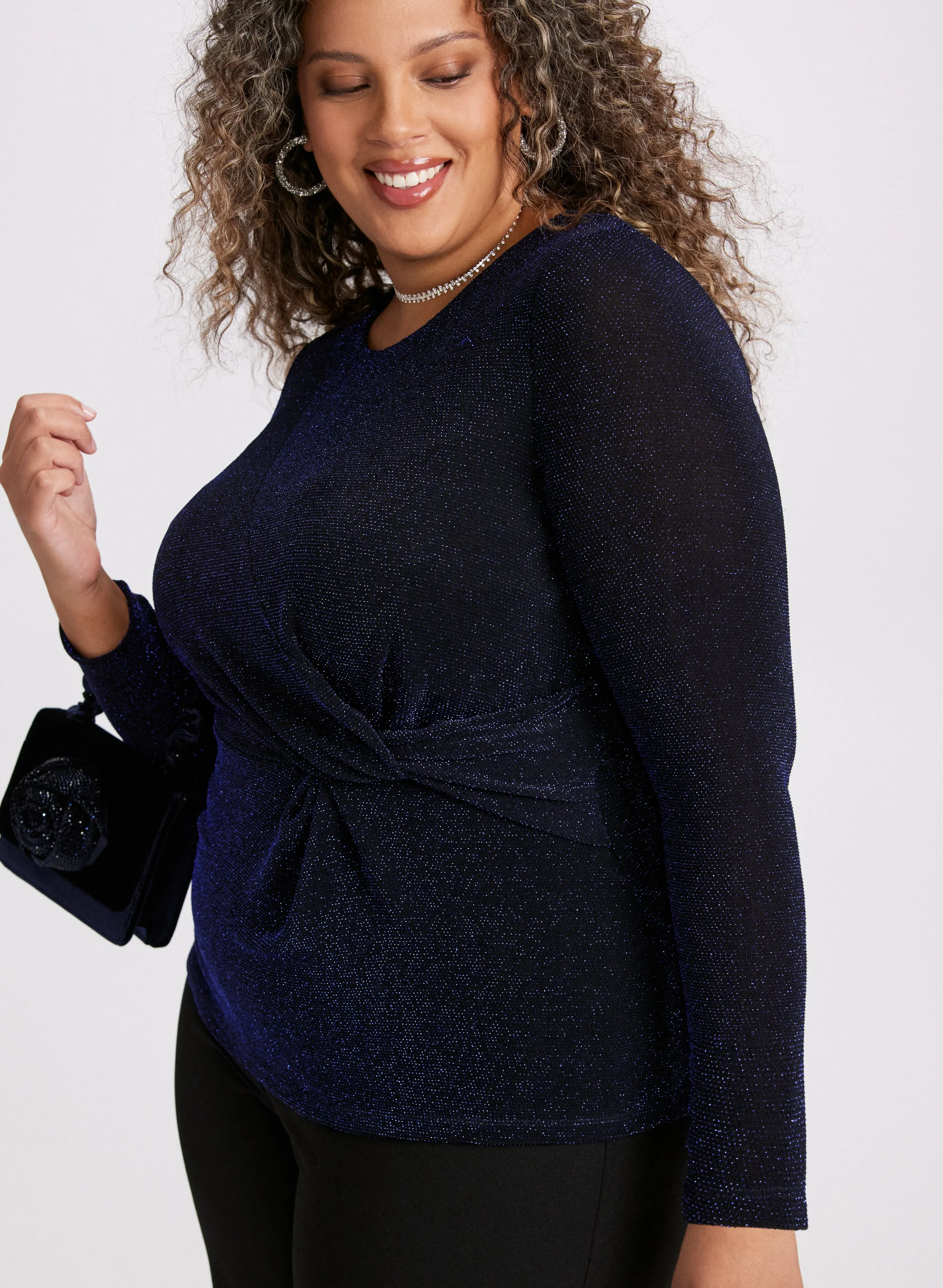 Metallic Twist Detail Top sold by Laura product image thumbnail 2