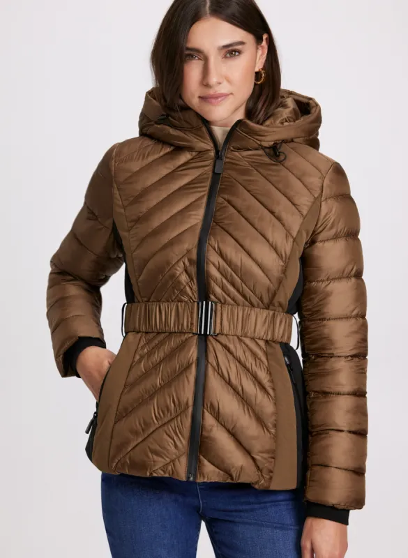 Belted Puffer Coat sold by Laura