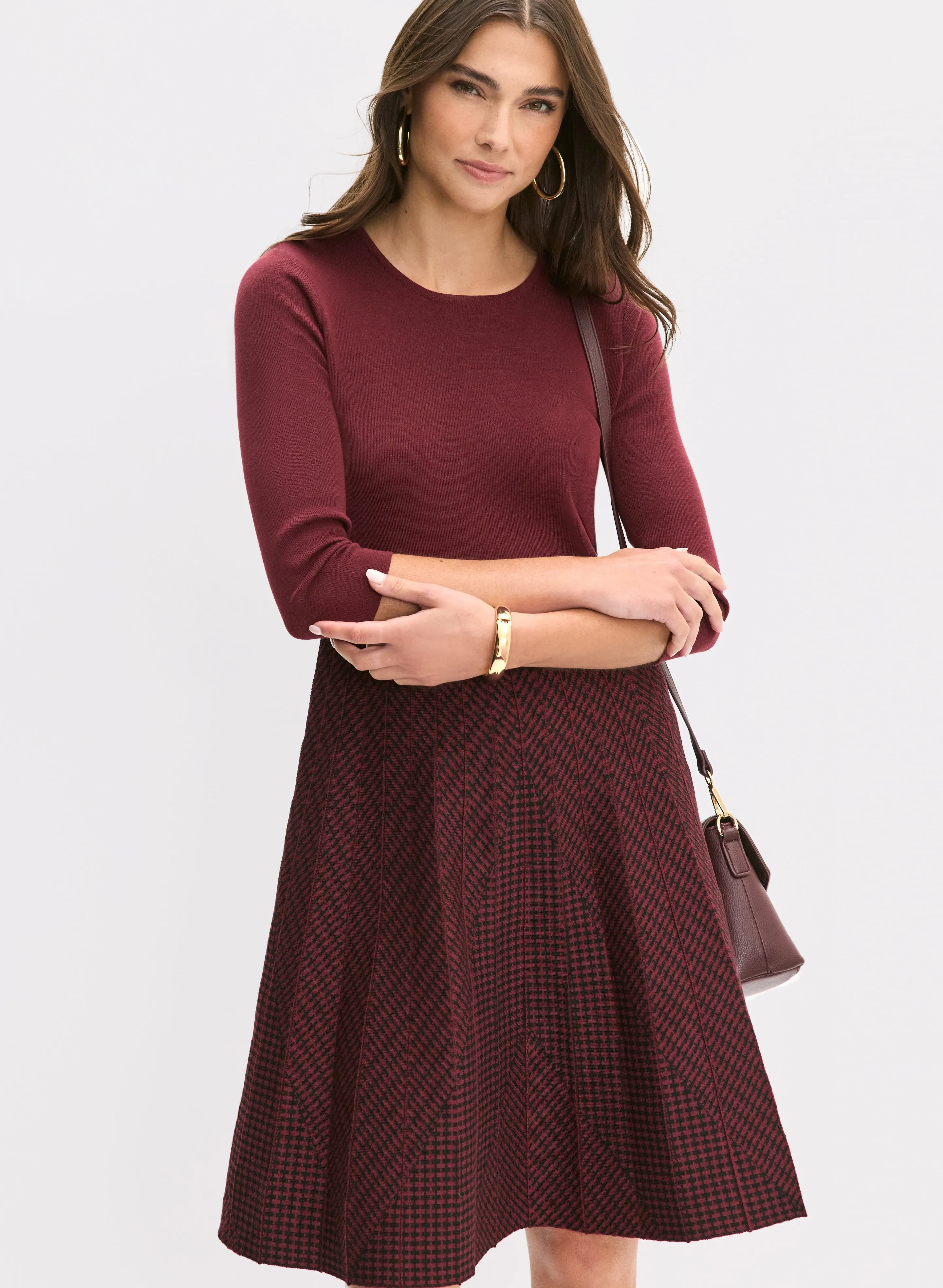 Knit Fit & Flare Dress sold by Laura product image thumbnail 4