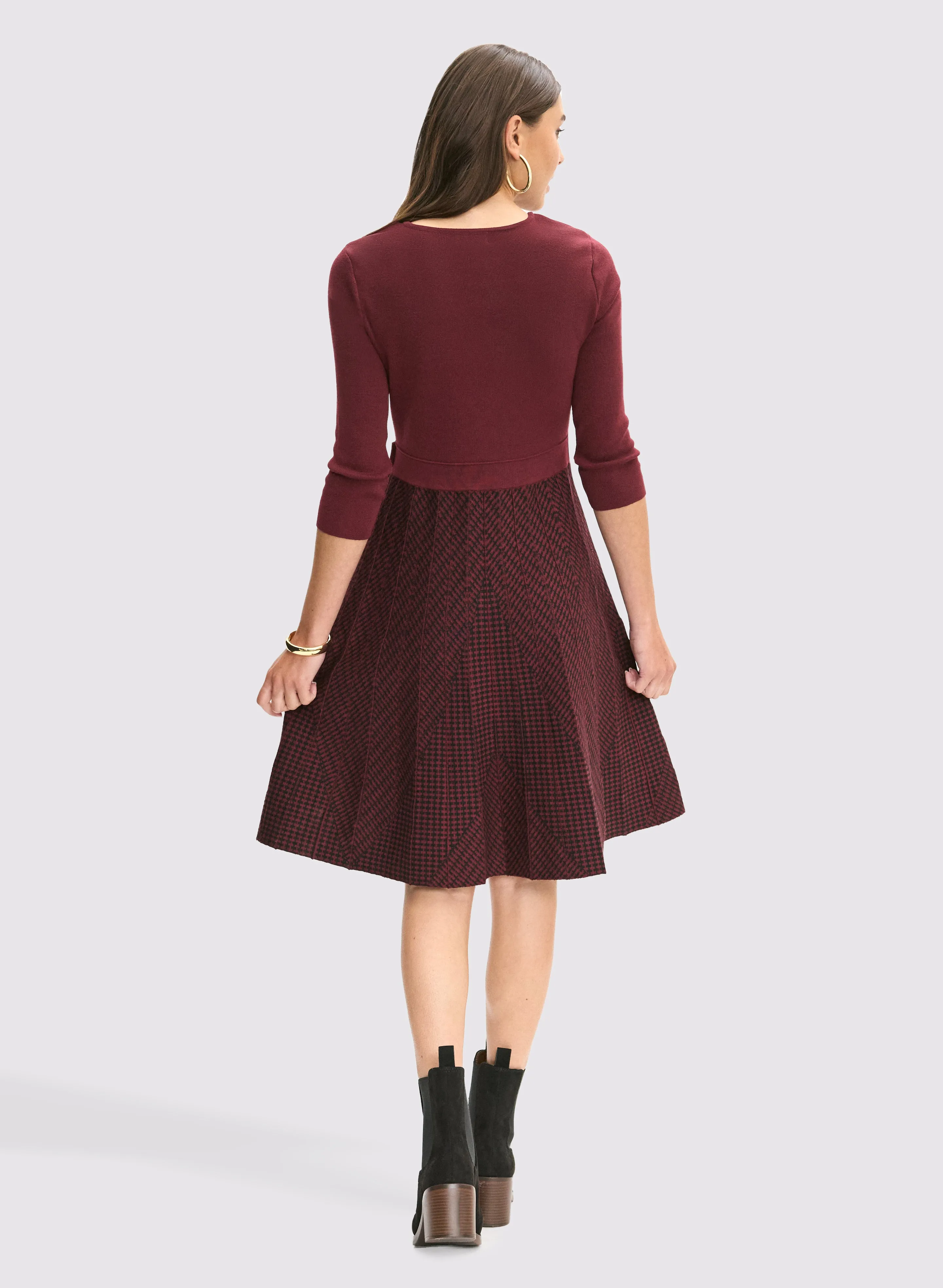 Knit Fit & Flare Dress sold by Laura product image thumbnail 3