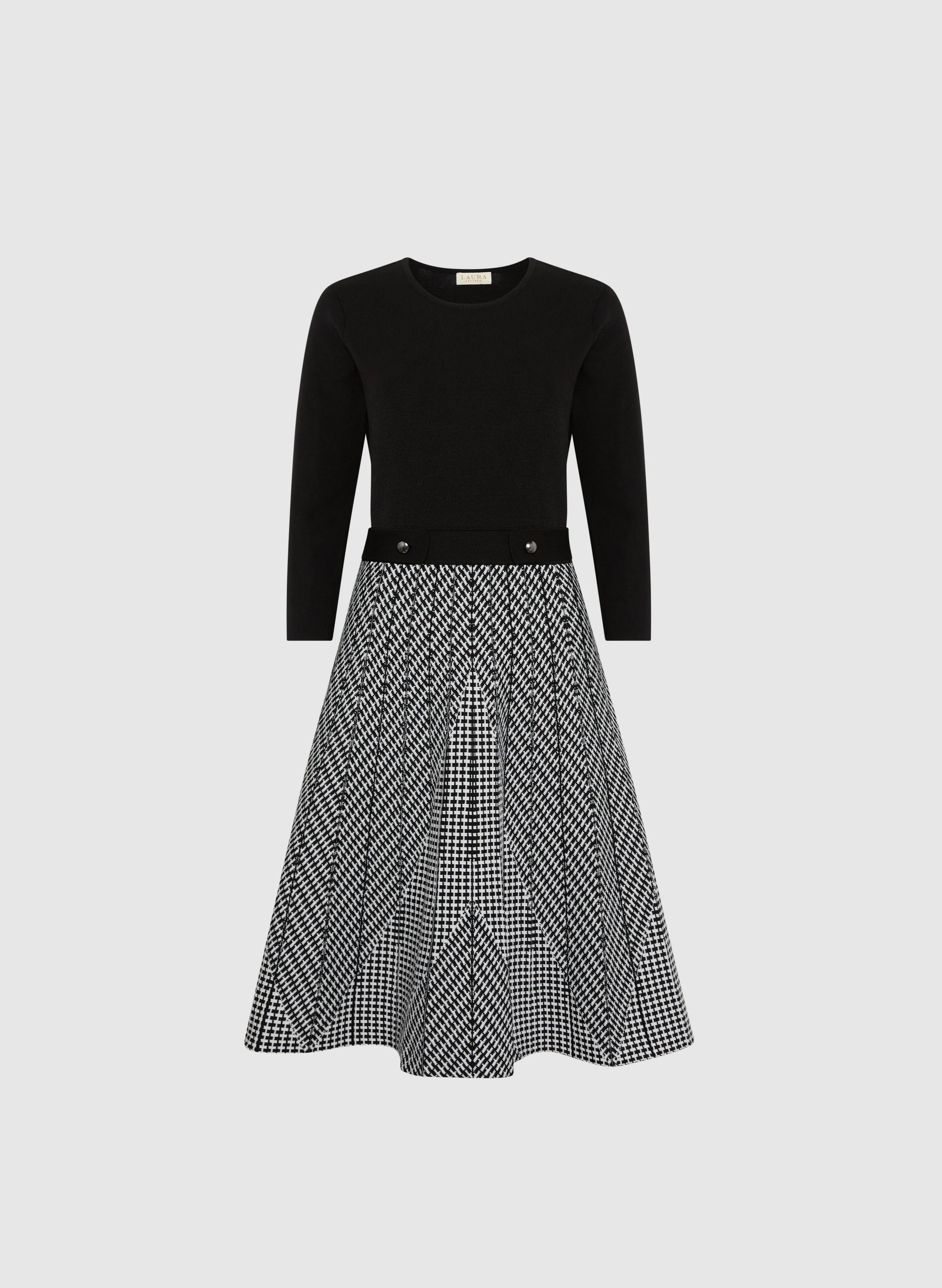 Knit Fit & Flare Dress sold by Laura product image thumbnail 5