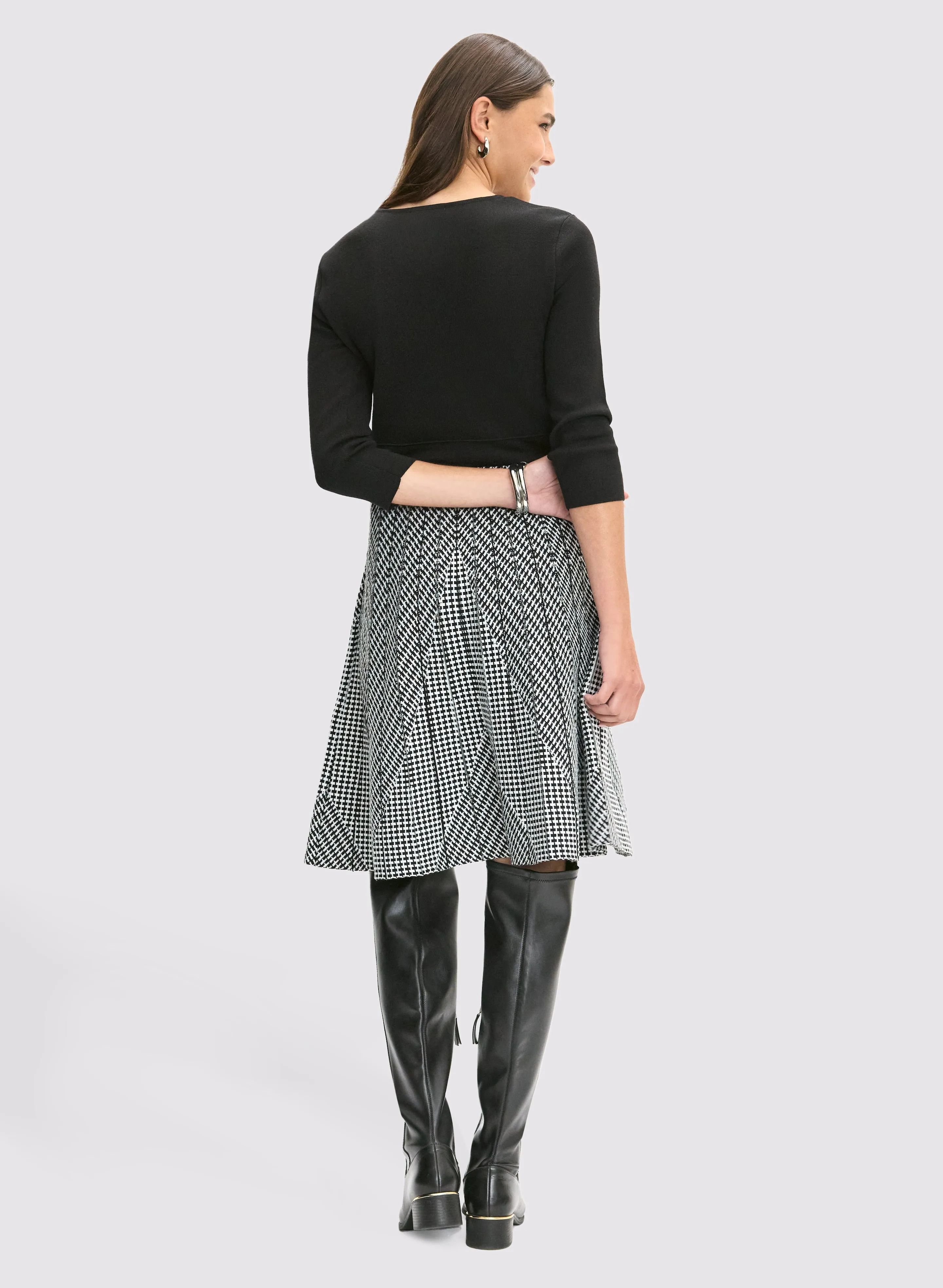 Knit Fit & Flare Dress sold by Laura product image thumbnail 3