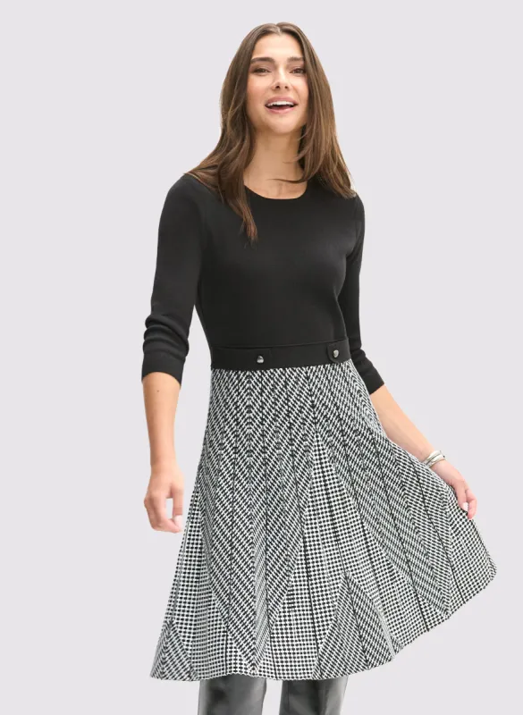 Knit Fit & Flare Dress sold by Laura