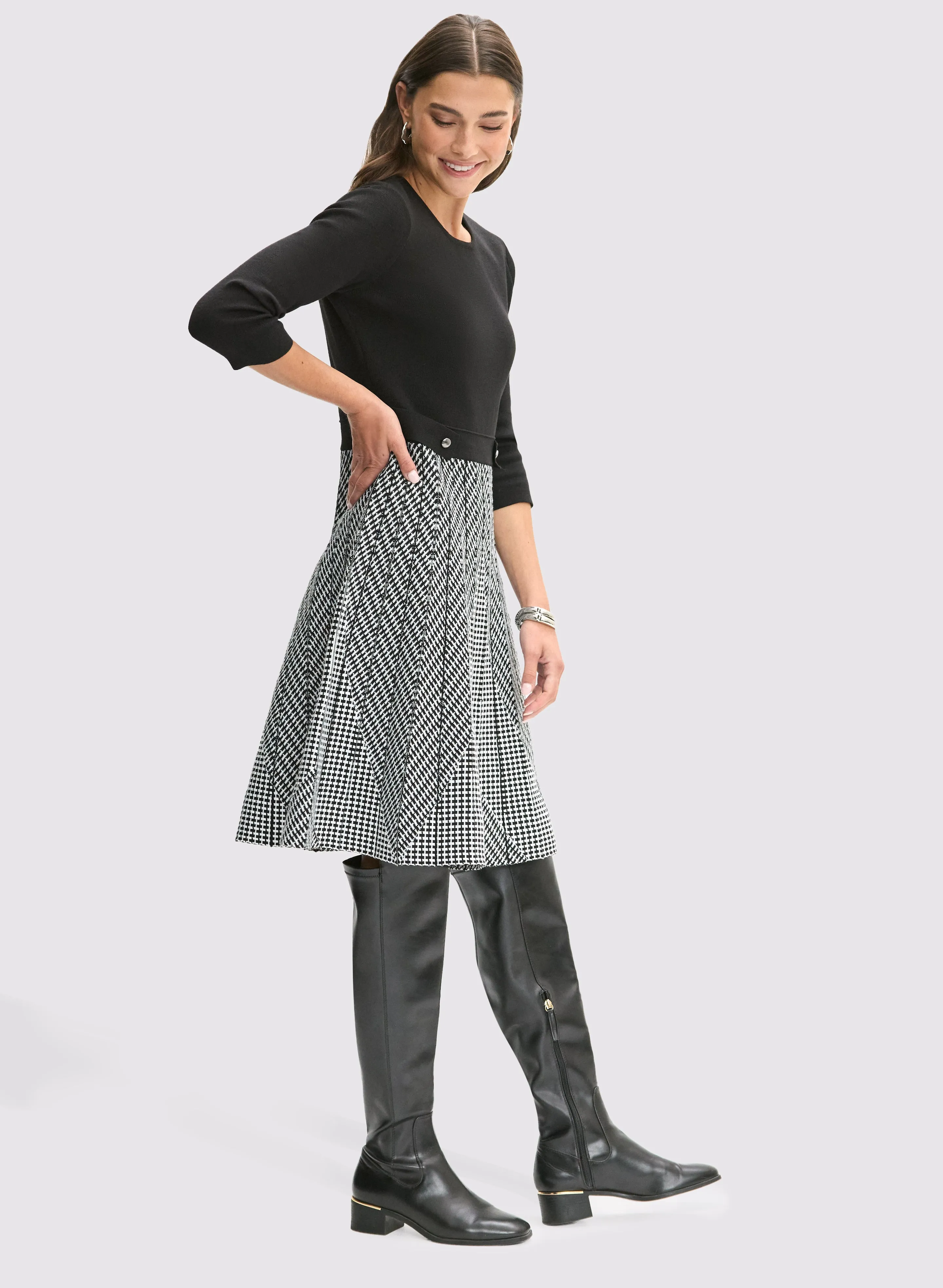 Knit Fit & Flare Dress sold by Laura product image thumbnail 2