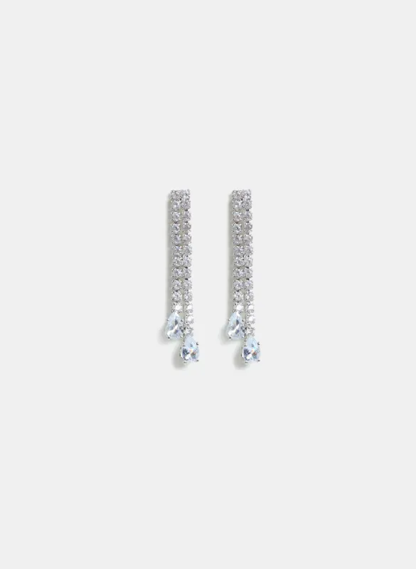 Cubic Zirconia Drop Earrings sold by Laura