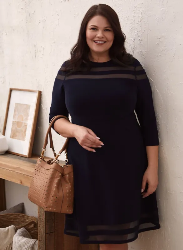 Joseph Ribkoff - Fit & Flare Dress sold by Laura