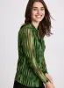 Mesh Button-Down Top sold by Laura
