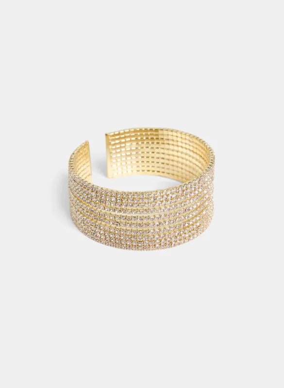 Crystal Cuff Bracelet sold by Laura