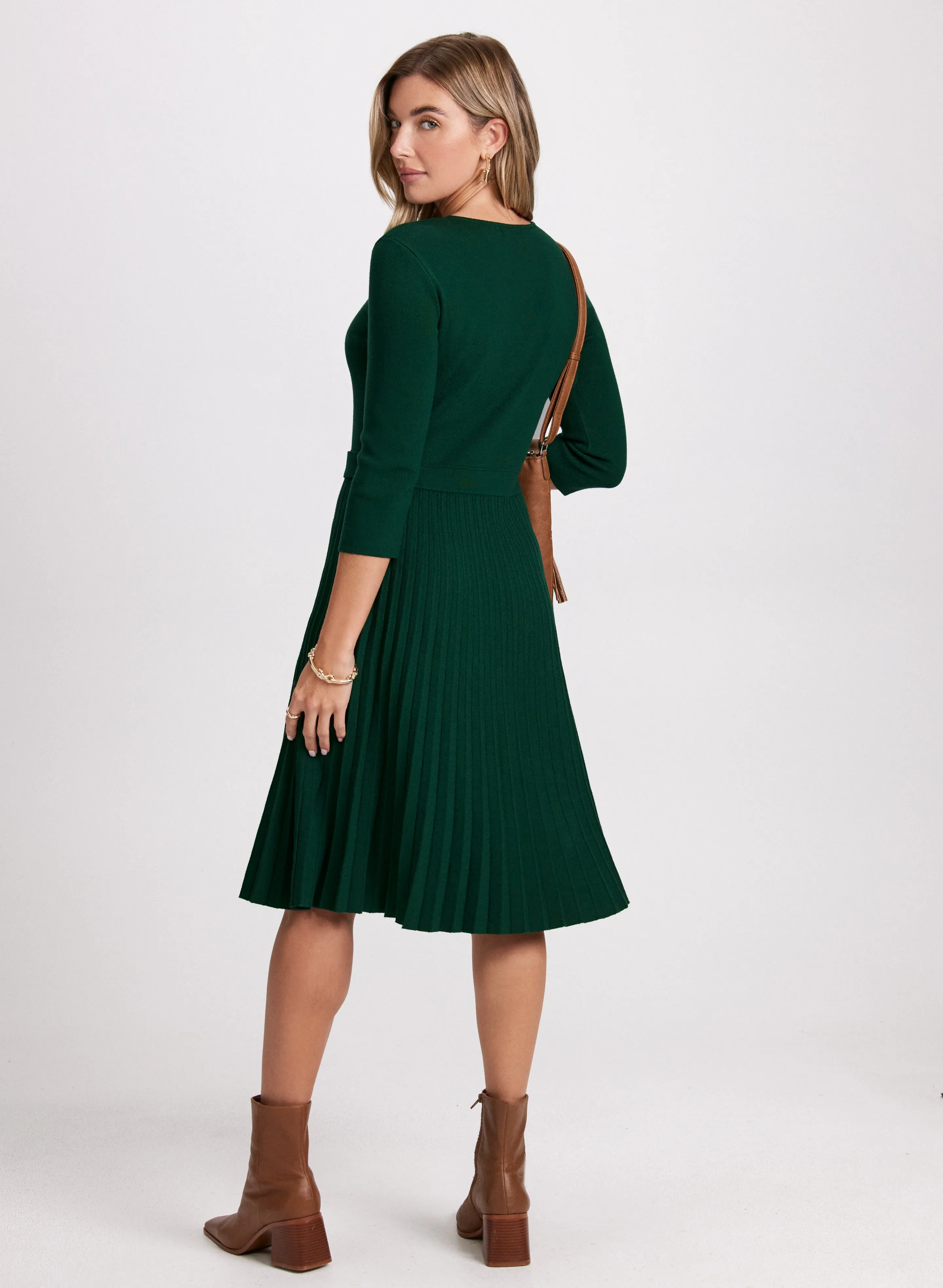 Pleated Sweater Dress sold by Laura product image thumbnail 2