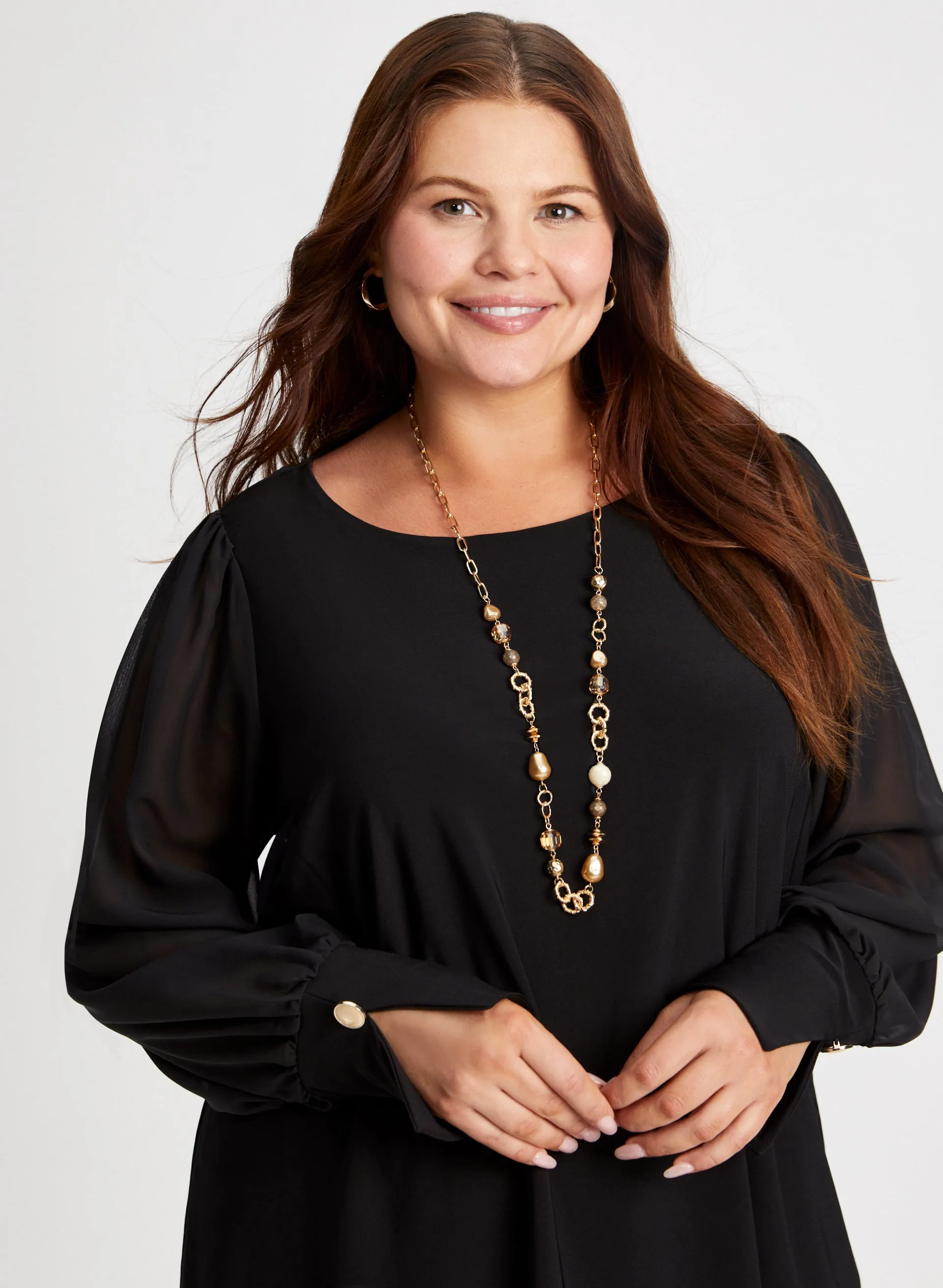 Chiffon Sleeve Top sold by Laura product image thumbnail 2