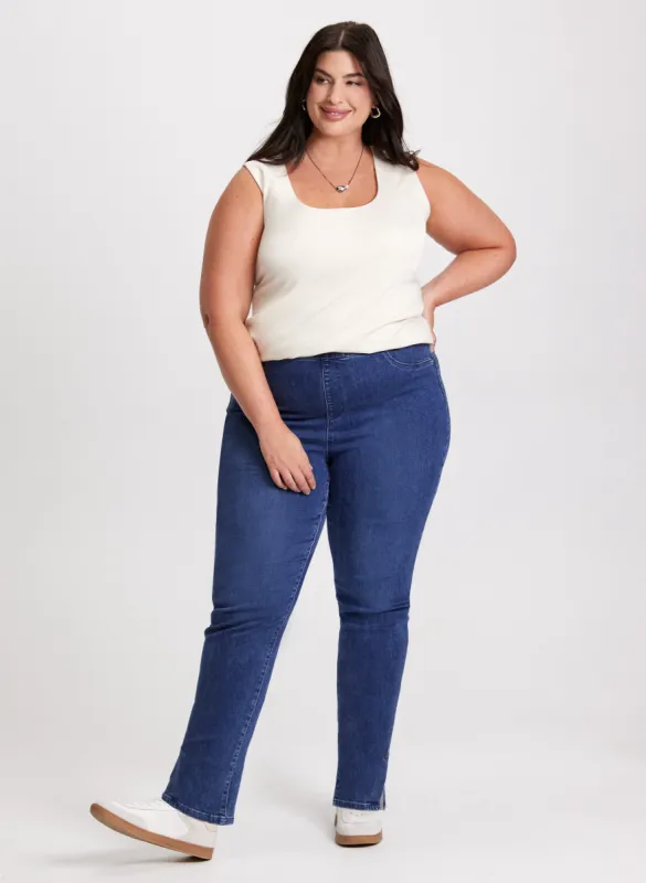 Square Neck Tank Top & Pull-On Jeans sold by Laura