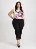Lace Hem Pull-On Ankle Pants sold by Laura
