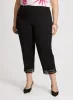 Lace Hem Pull-On Ankle Pants sold by Laura