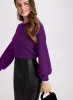 Marled Metallic Knit Top sold by Laura