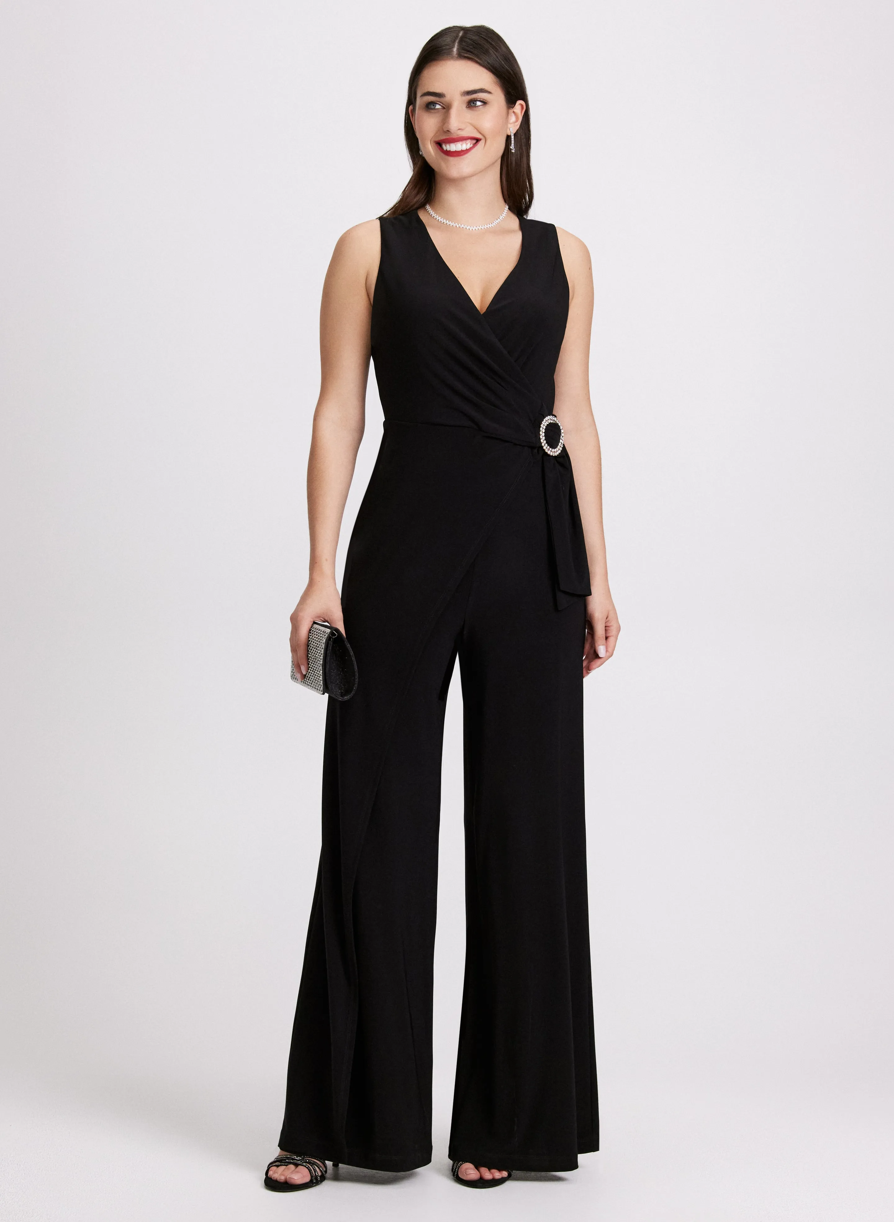 Embellished Wide-Leg Jumpsuit sold by Laura