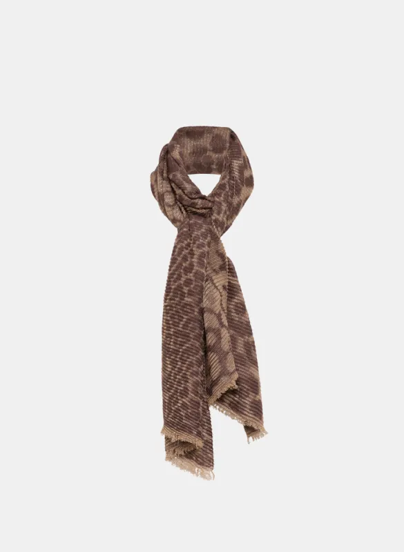 Metallic Animal Print Scarf sold by Laura