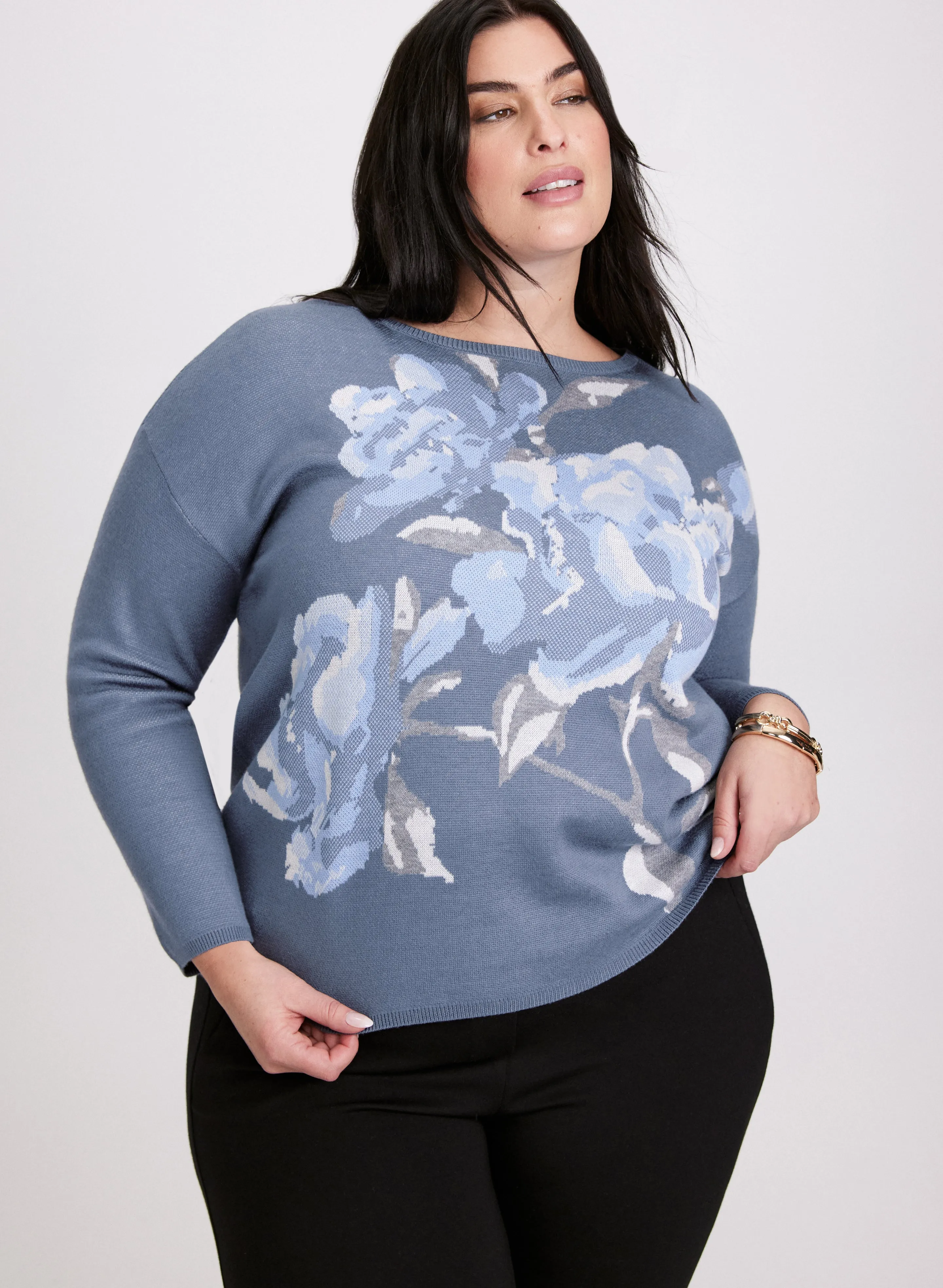 Floral Print Knit Sweater sold by Laura product image thumbnail 5