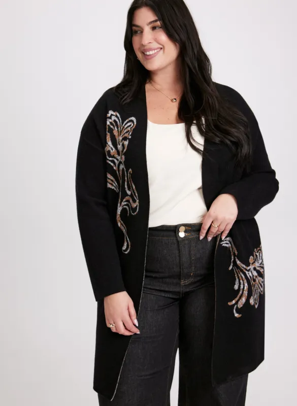 Floral Embroidered Cardigan sold by Laura