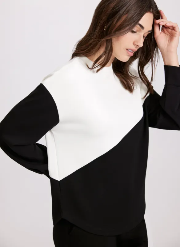Colour-Block Long Sleeve Top sold by Laura