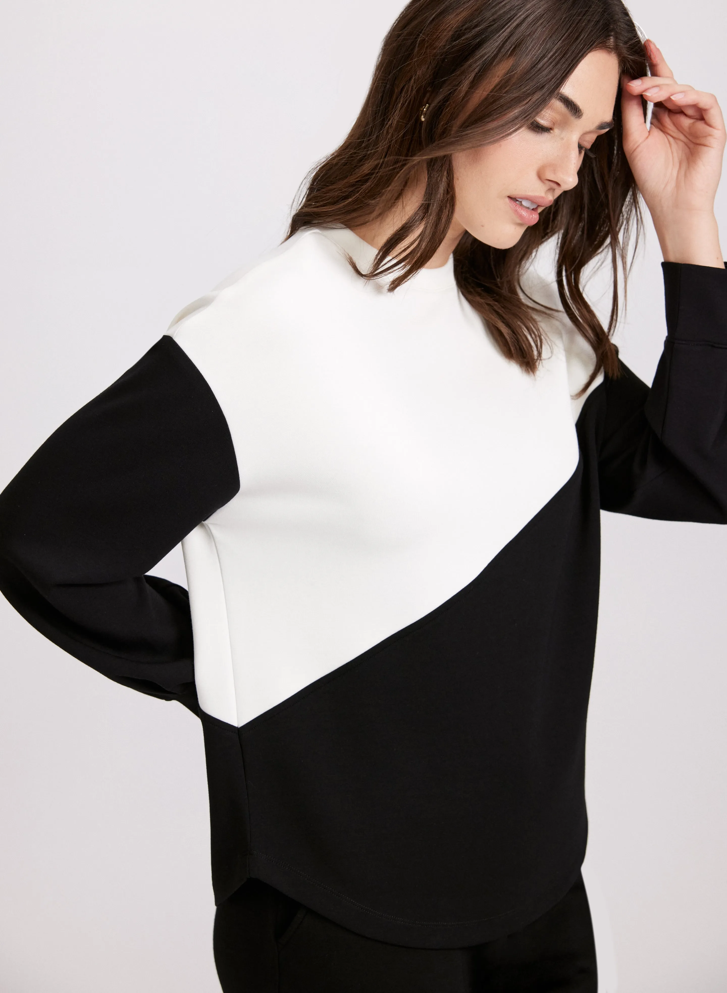 Colour-Block Long Sleeve Top sold by Laura