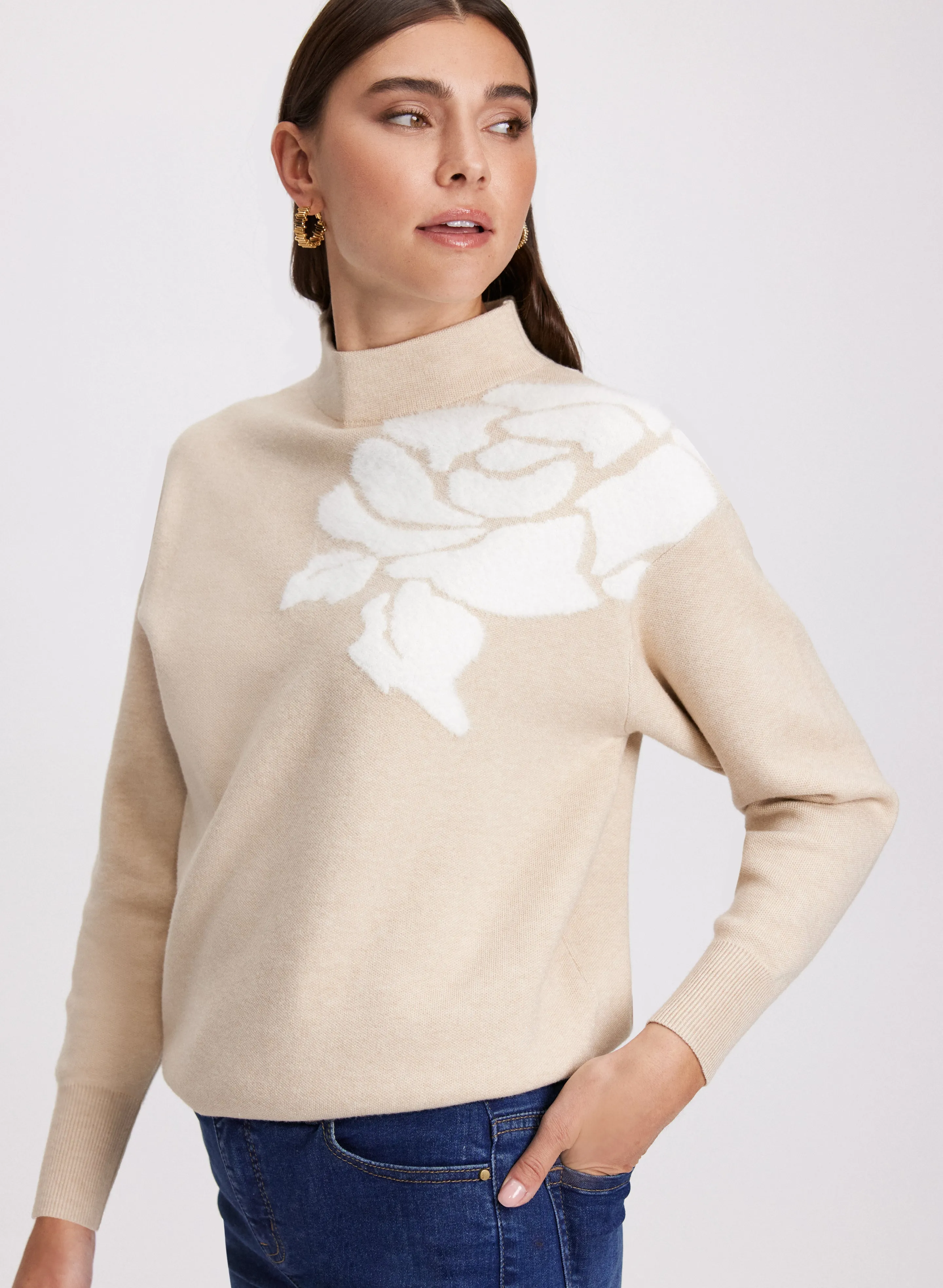 Floral Jacquard Sweater sold by Laura