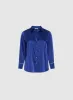 Rhinestone Embellished Satin Blouse sold by Laura