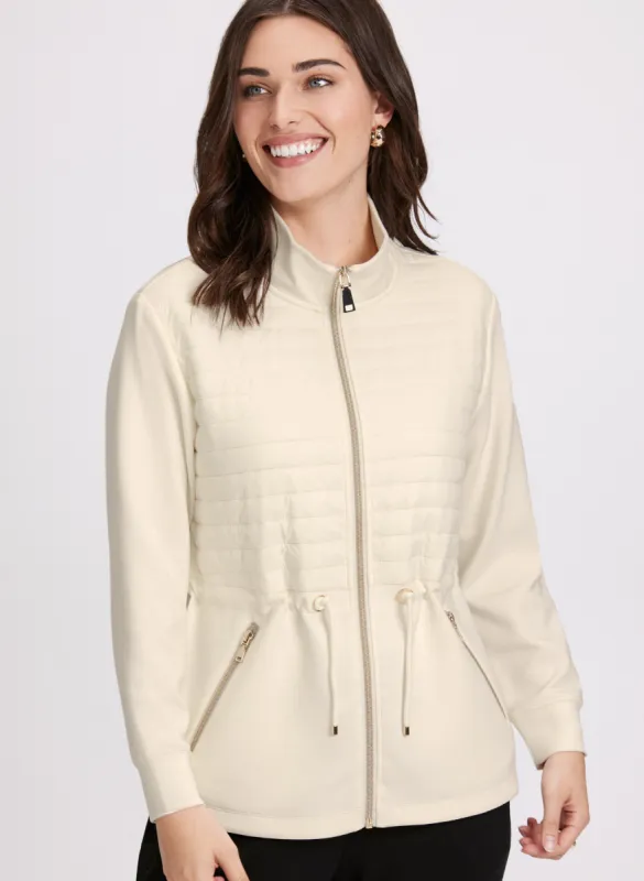 Zip Front Scuba Top sold by Laura