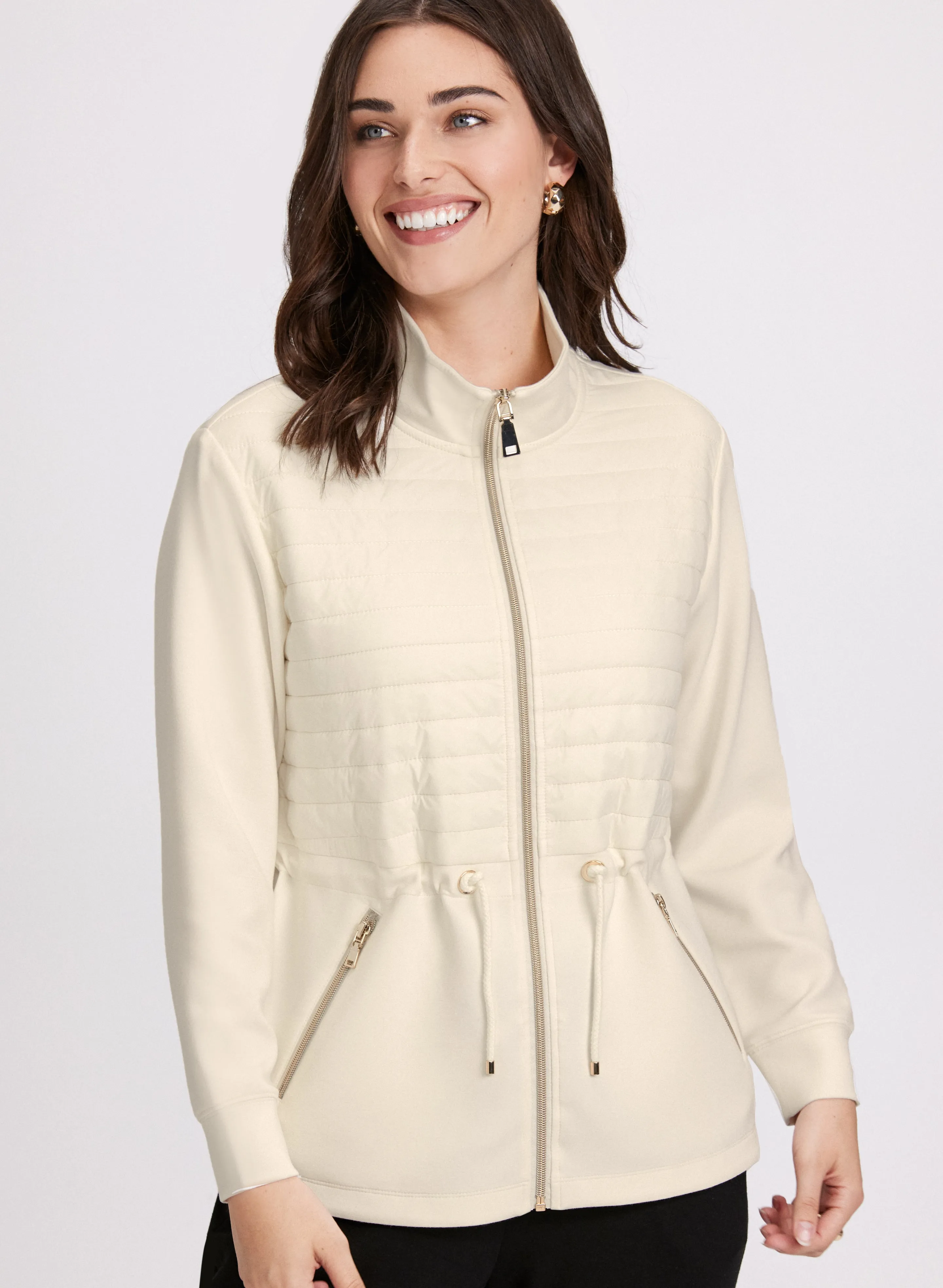 Zip Front Scuba Top sold by Laura