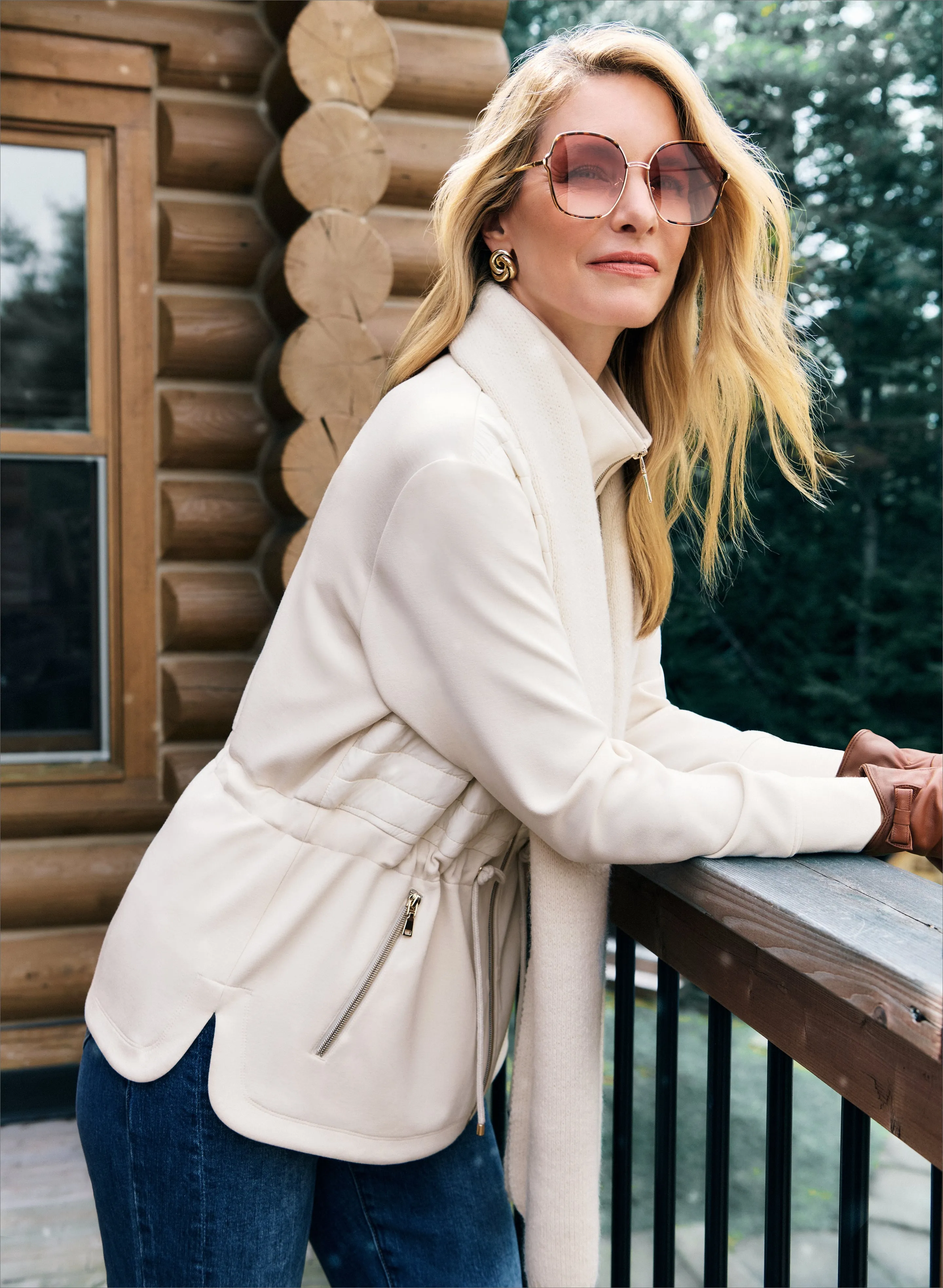 Zip Front Scuba Top sold by Laura product image thumbnail 2