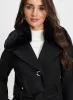 Belted Stretch Wool Blend Coat sold by Laura