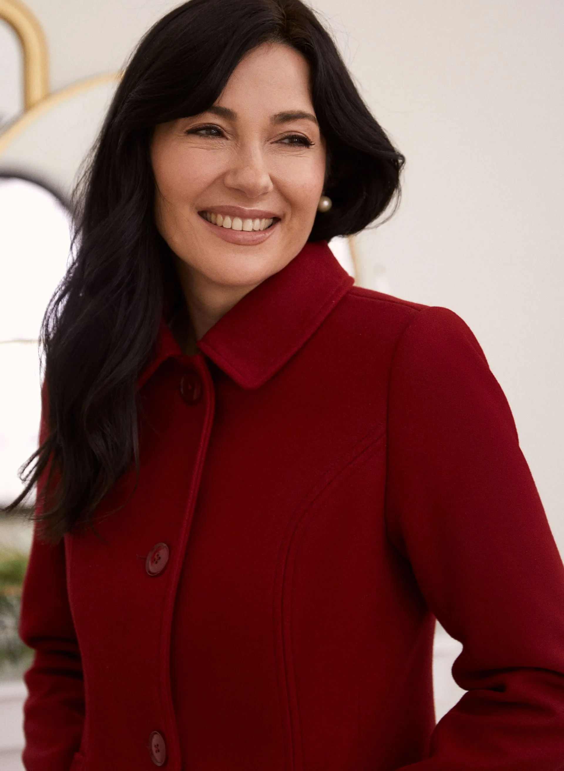 Club Collar Wool Blend Coat sold by Laura product image thumbnail 2