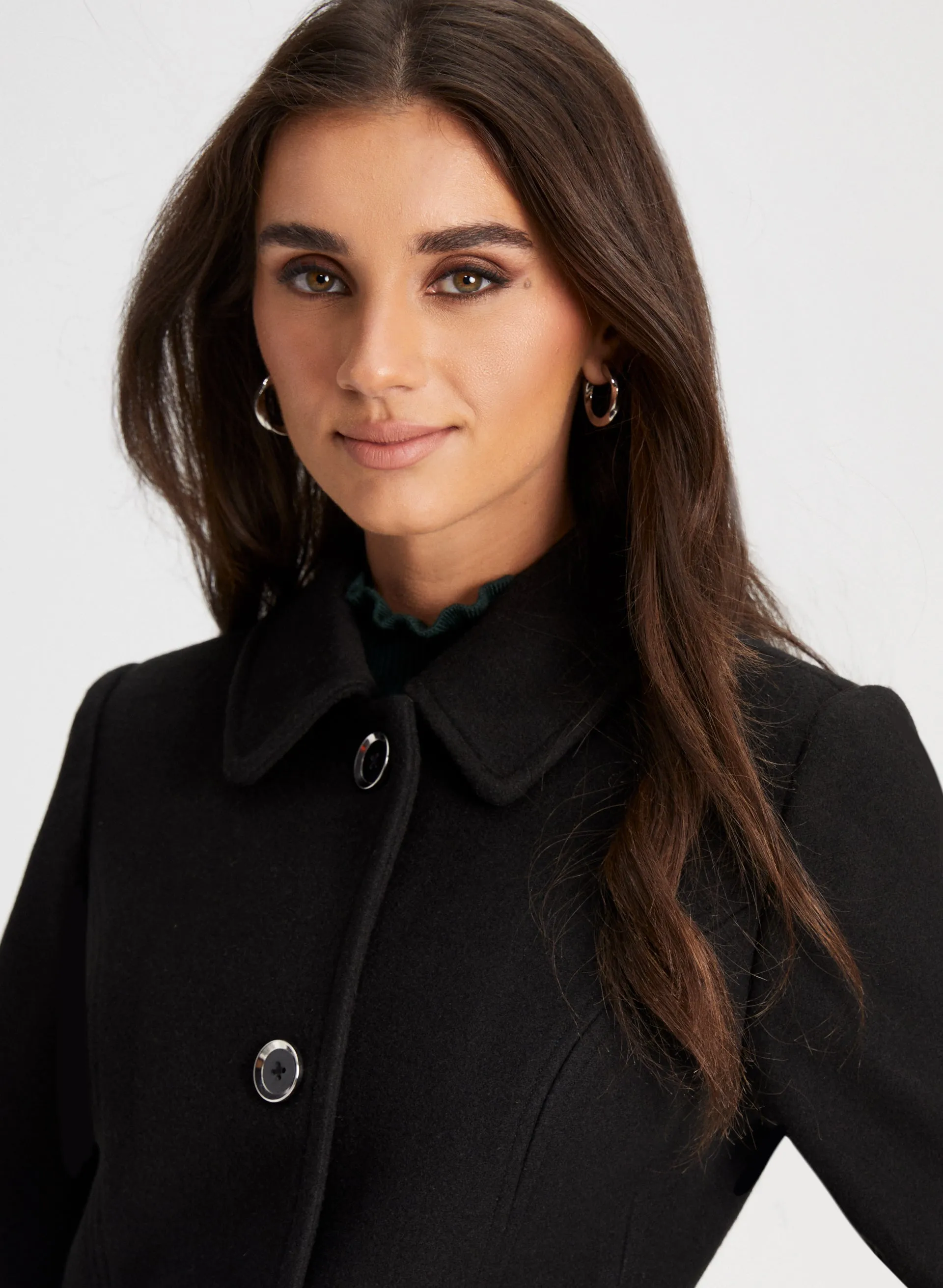 Club Collar Wool Blend Coat sold by Laura product image thumbnail 5