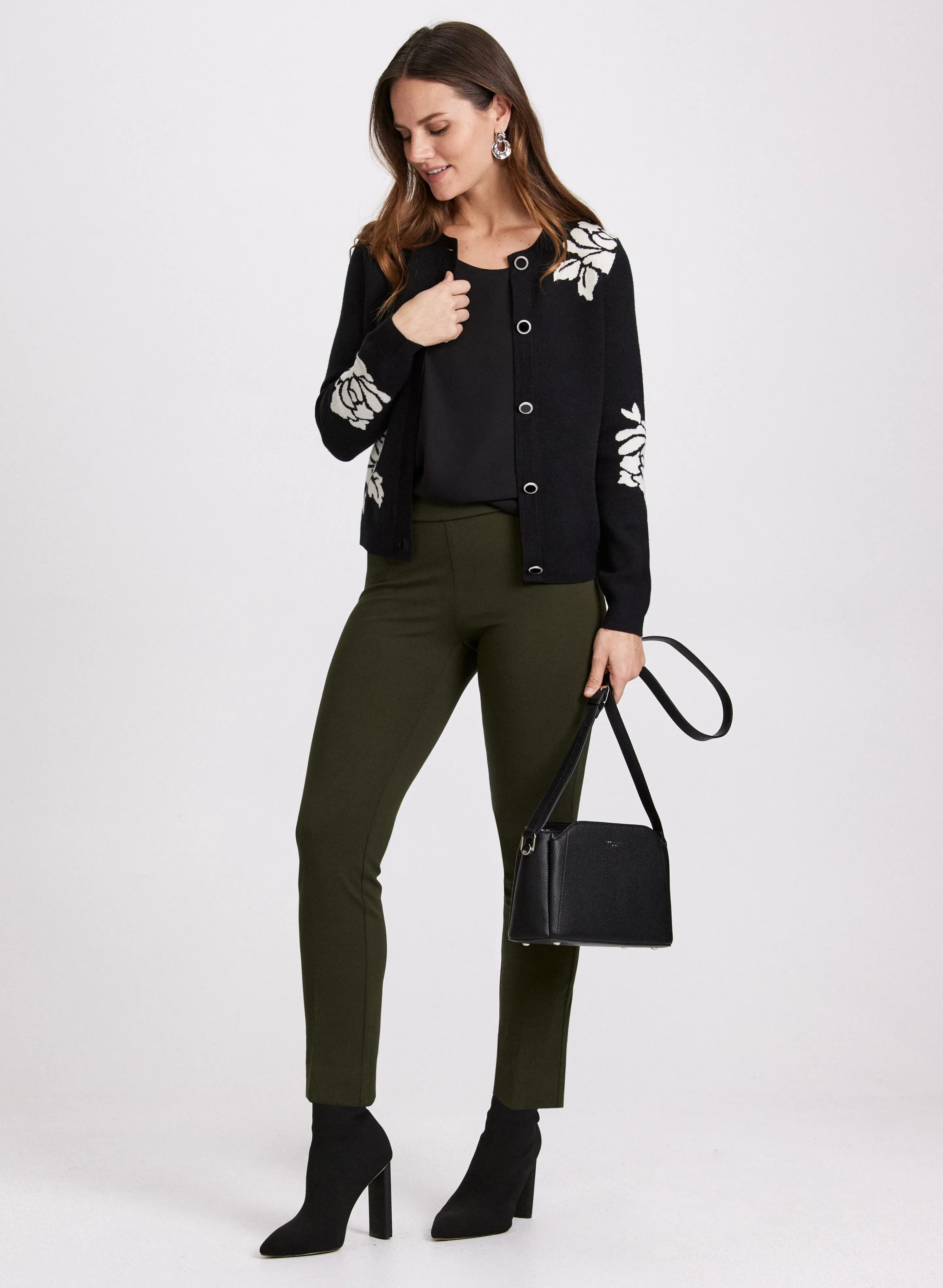 Sofia Pull-On Slim-Leg Pants sold by Laura product image thumbnail 4