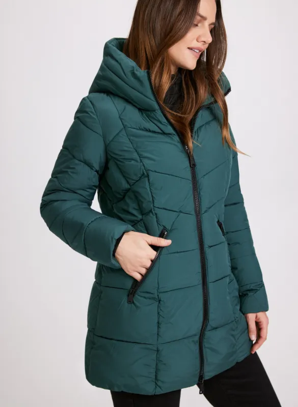 Recycled Material Puffer Coat sold by Laura