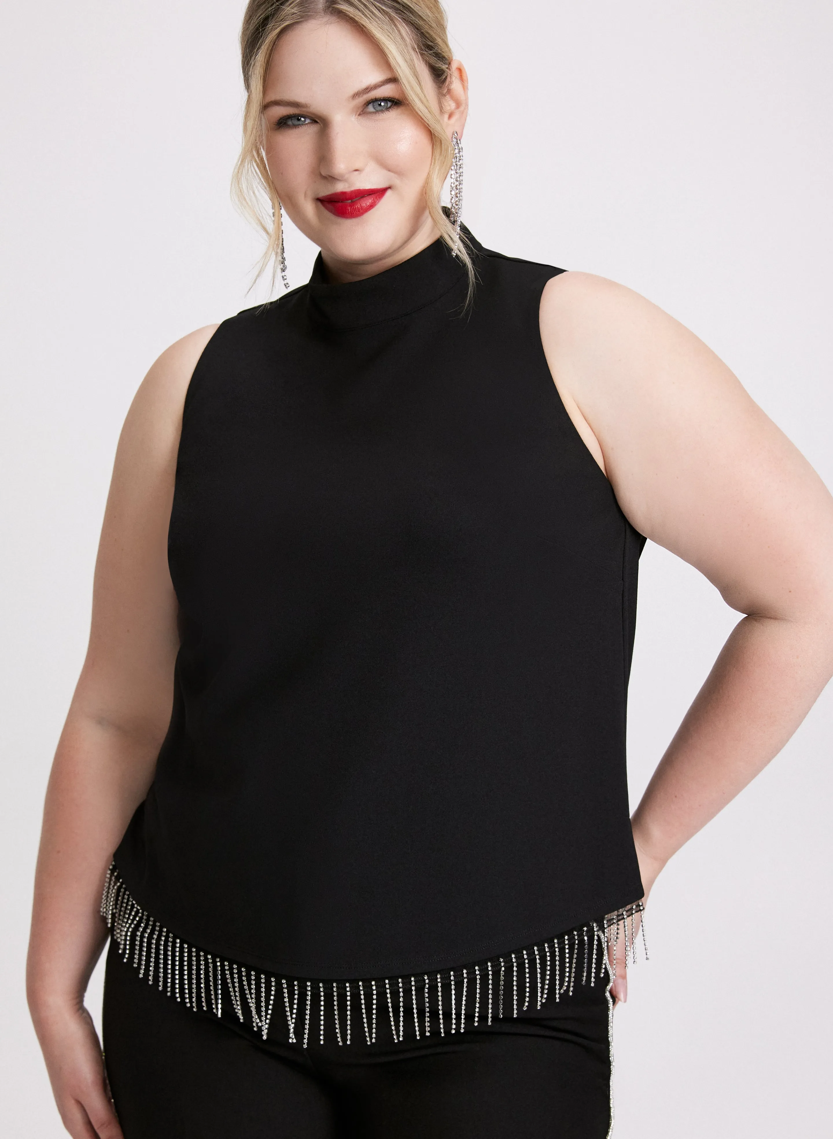 Sleeveless Rhinestone Top sold by Laura product image thumbnail 3