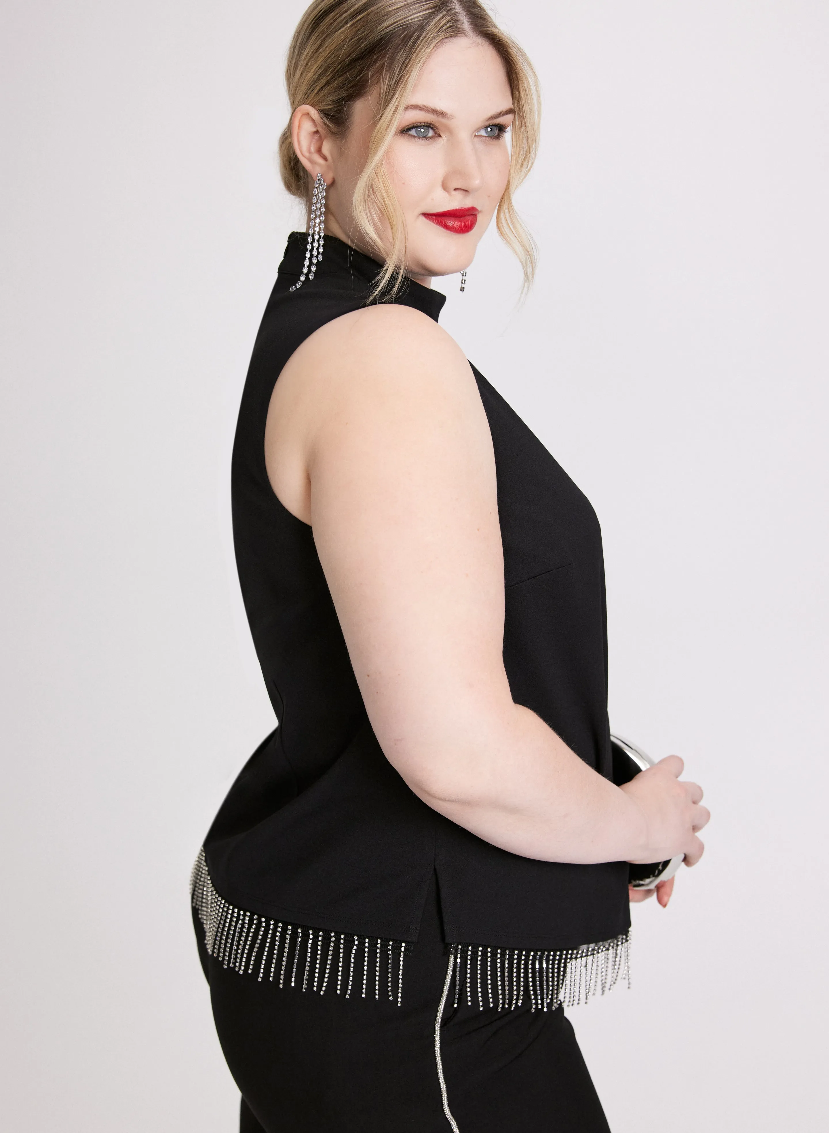 Sleeveless Rhinestone Top sold by Laura