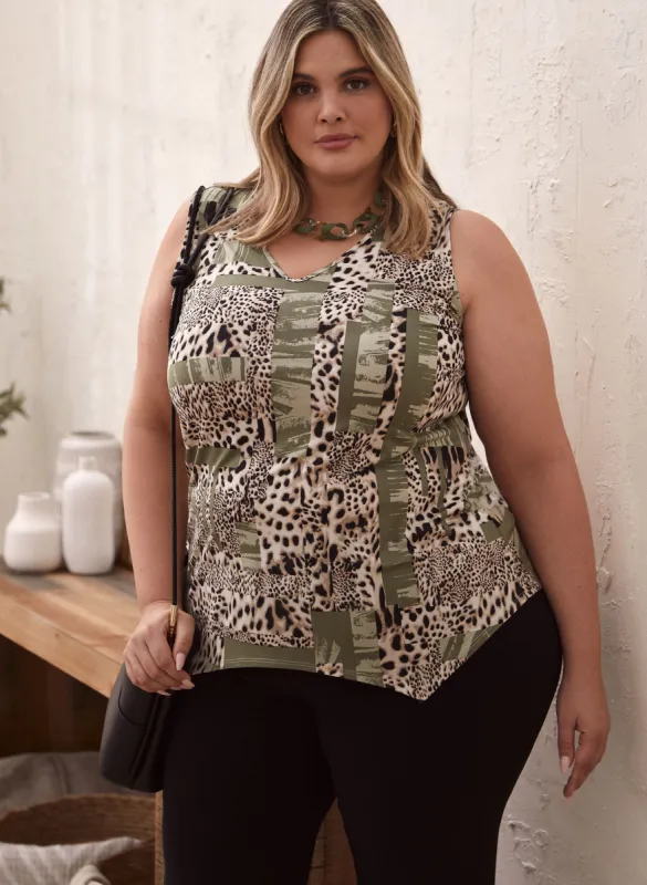 Animal & Abstract Print Top sold by Laura