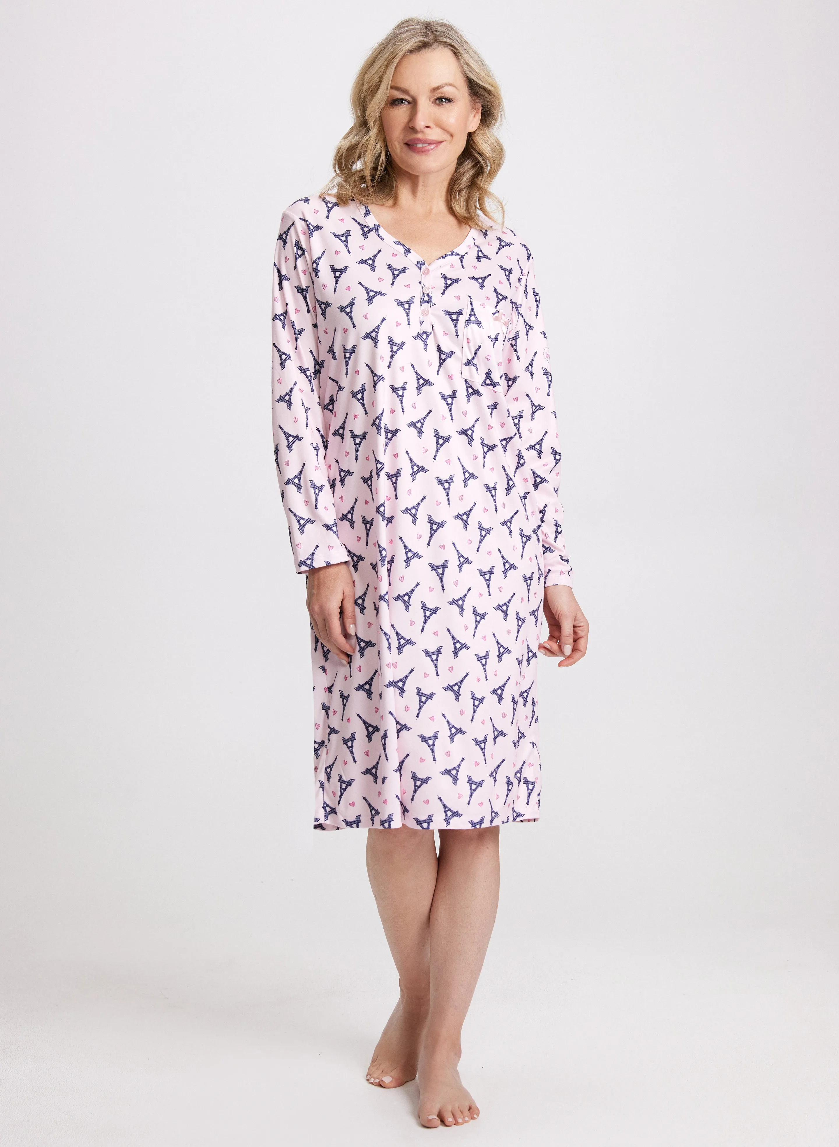 Long Sleeve Paris Nightgown sold by Laura