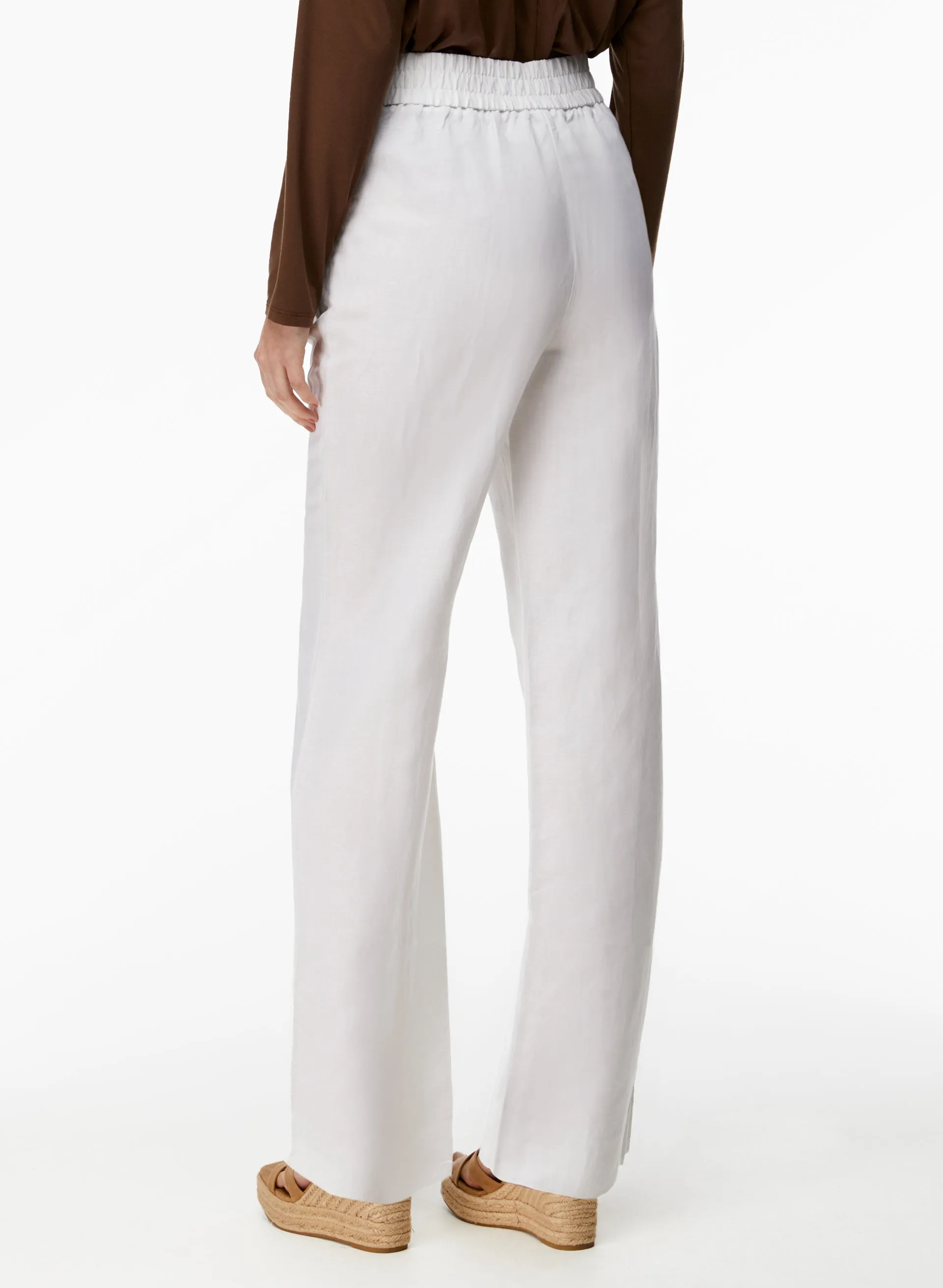 Button Detail Linen-Blend Pants sold by Laura product image thumbnail 4