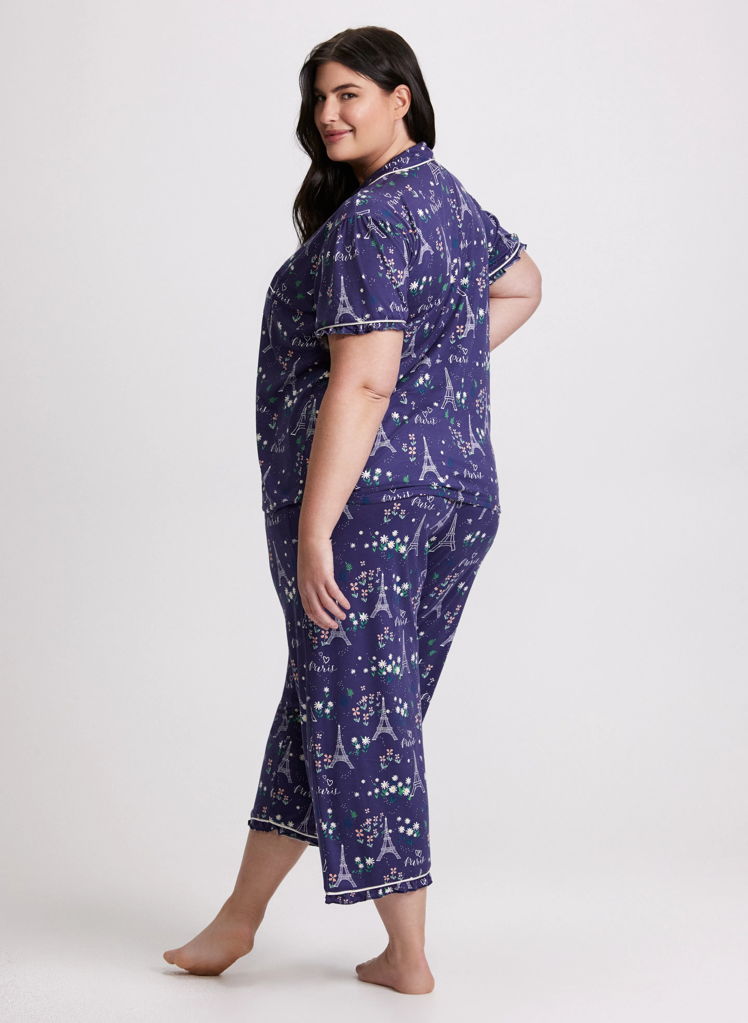 Eiffel Tower Print Pyjama Set sold by Laura product image thumbnail 2