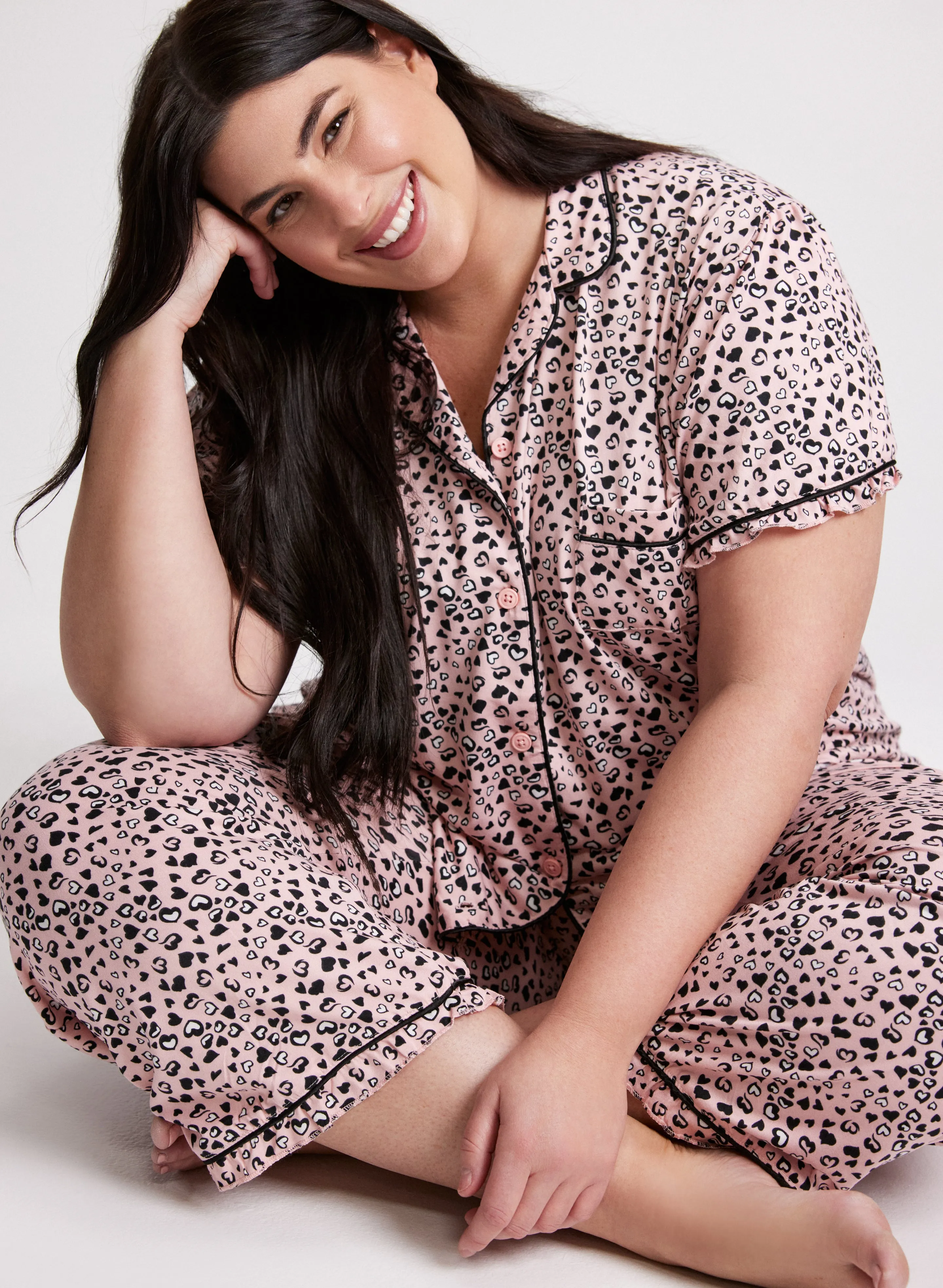 Heart Print Pyjama Set sold by Laura product image thumbnail 3