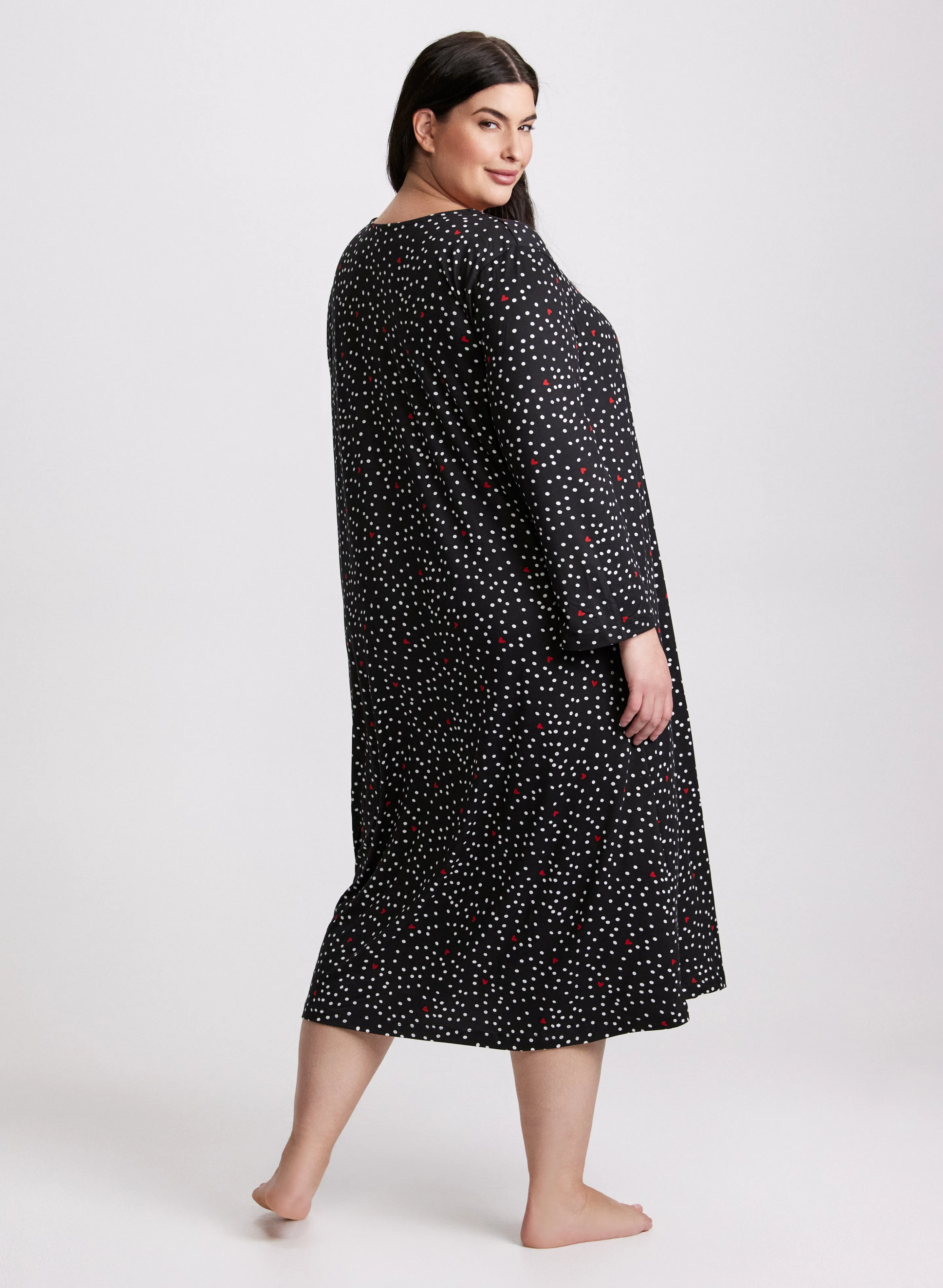 Polka Dot & Heart Nightgown sold by Laura product image thumbnail 3
